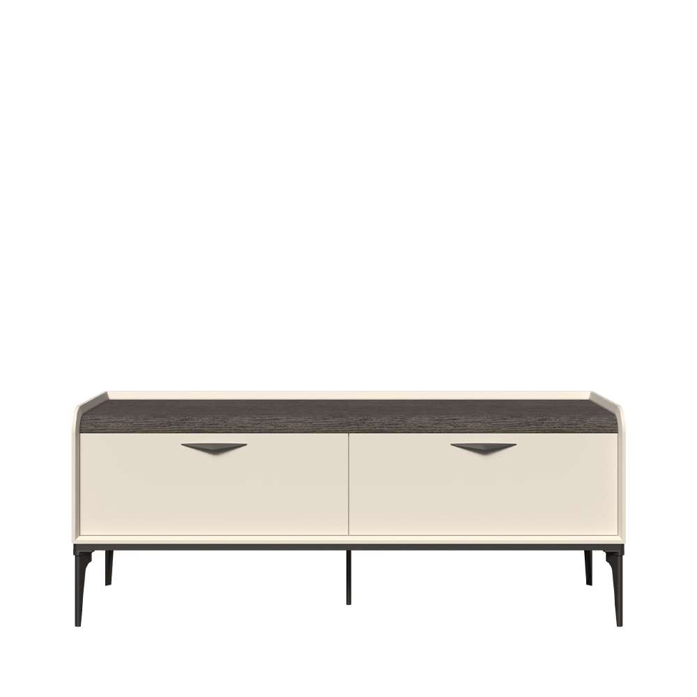 INOSIGN Lowboard »Sofy TV-Lowboard, TV-Kommode, TV-Schrank, TV-Unterschrank, TV-Möbel« UV lackiert, Soft Close Funktion, Metallgestell in Anthrazit Dekor