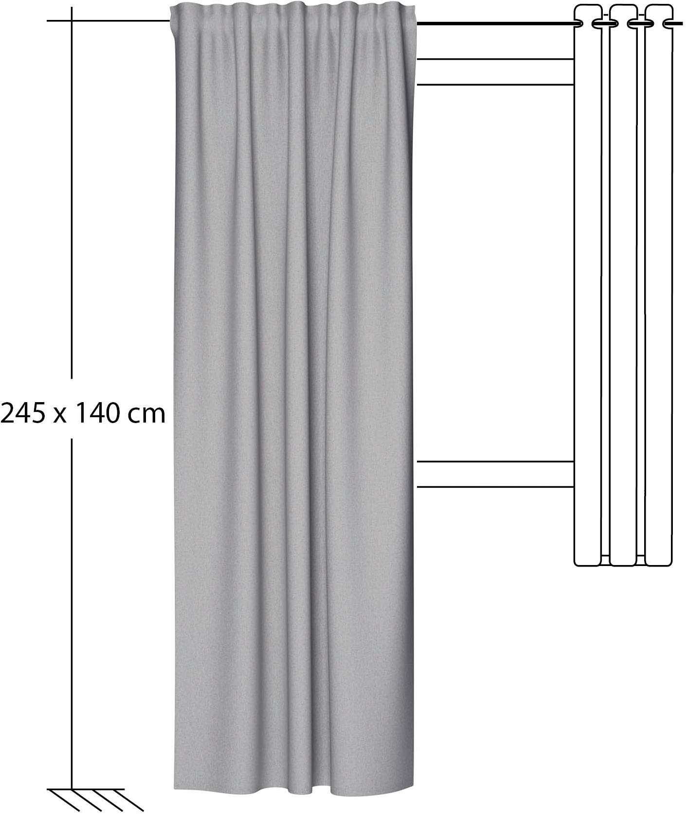 HOMING Vorhang »Allen« verdeckte Schlaufen 1 Stk. tlg.