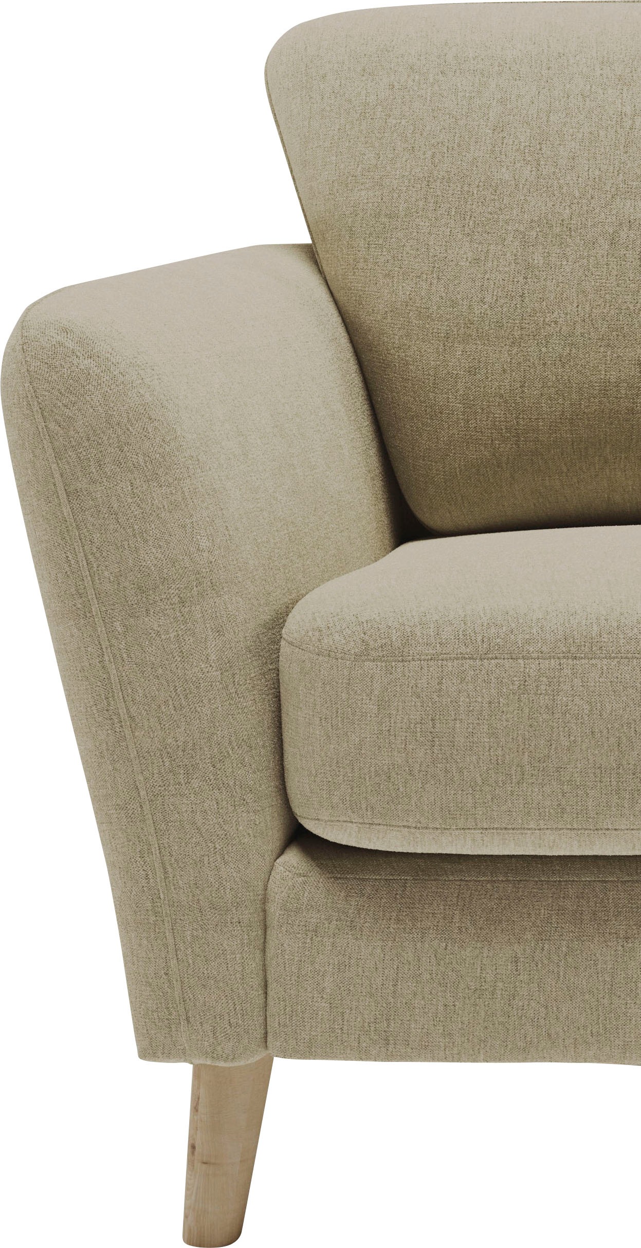 Home affaire Ecksofa »MARSEILLE (279/152cm),L-Form, Rec. rechts/links«, Massivholzbeine aus Eiche, in verschieden Bezügen und Farbvarianten
