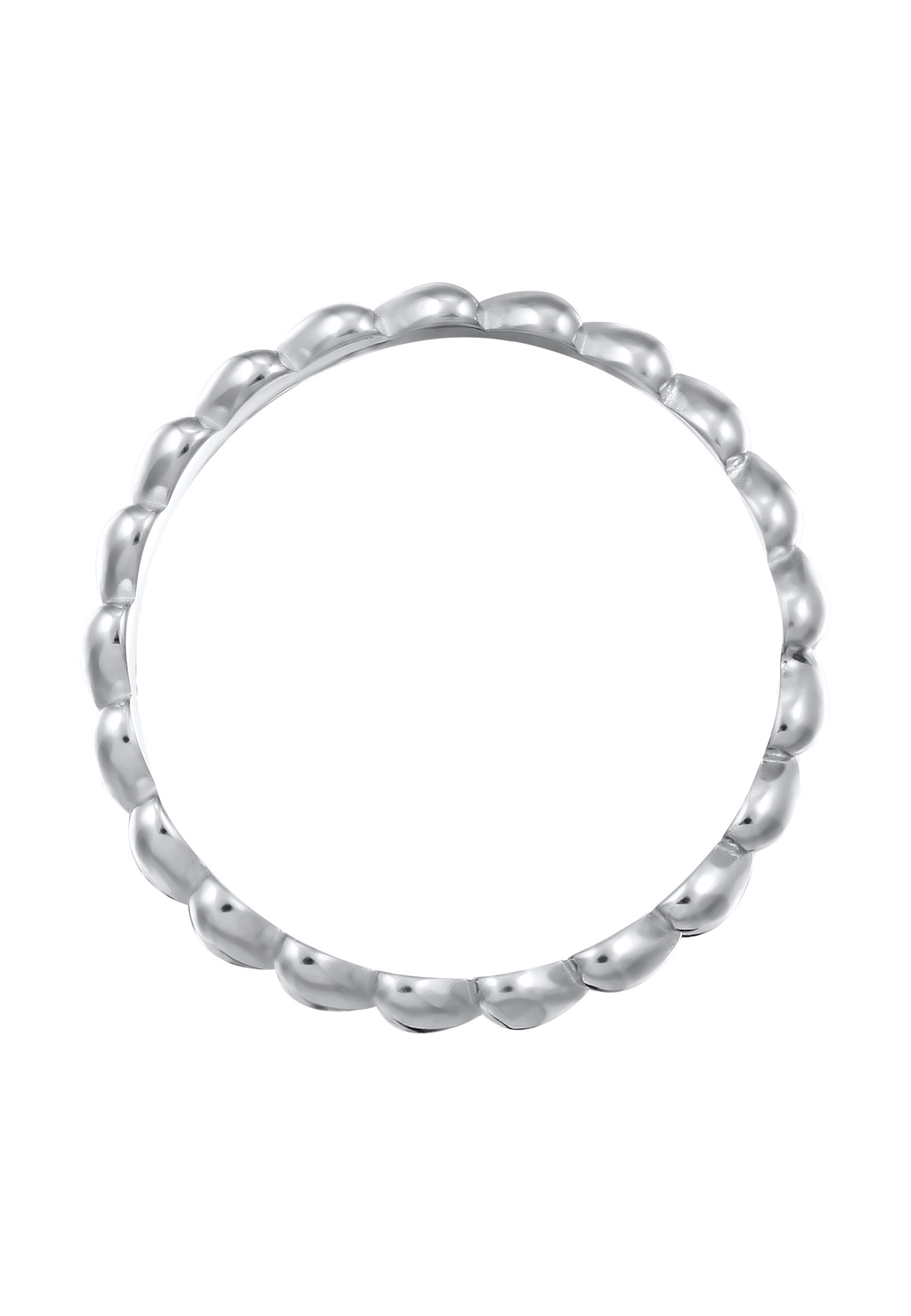 Elli Silberring »Ring Bandring Herz 925 Sterling Silber«