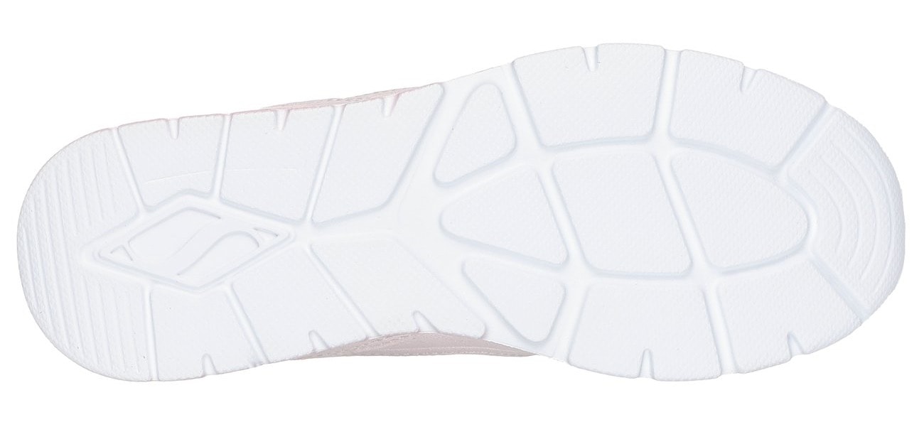 Skechers Sneaker »UNO LITE 2.0«, Schnürschuh mit farbl. Keilsohle, Größenschablone zum Download