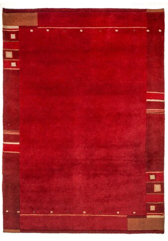 morgenland Wollteppich »Nepal Teppich handgeknüpft rot«, rechteckig, 8 mm Höhe,... kaufen