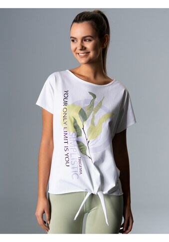 T-Shirt »TRIGEMA T-Shirt mit modischem Knoten«, (1 tlg.)