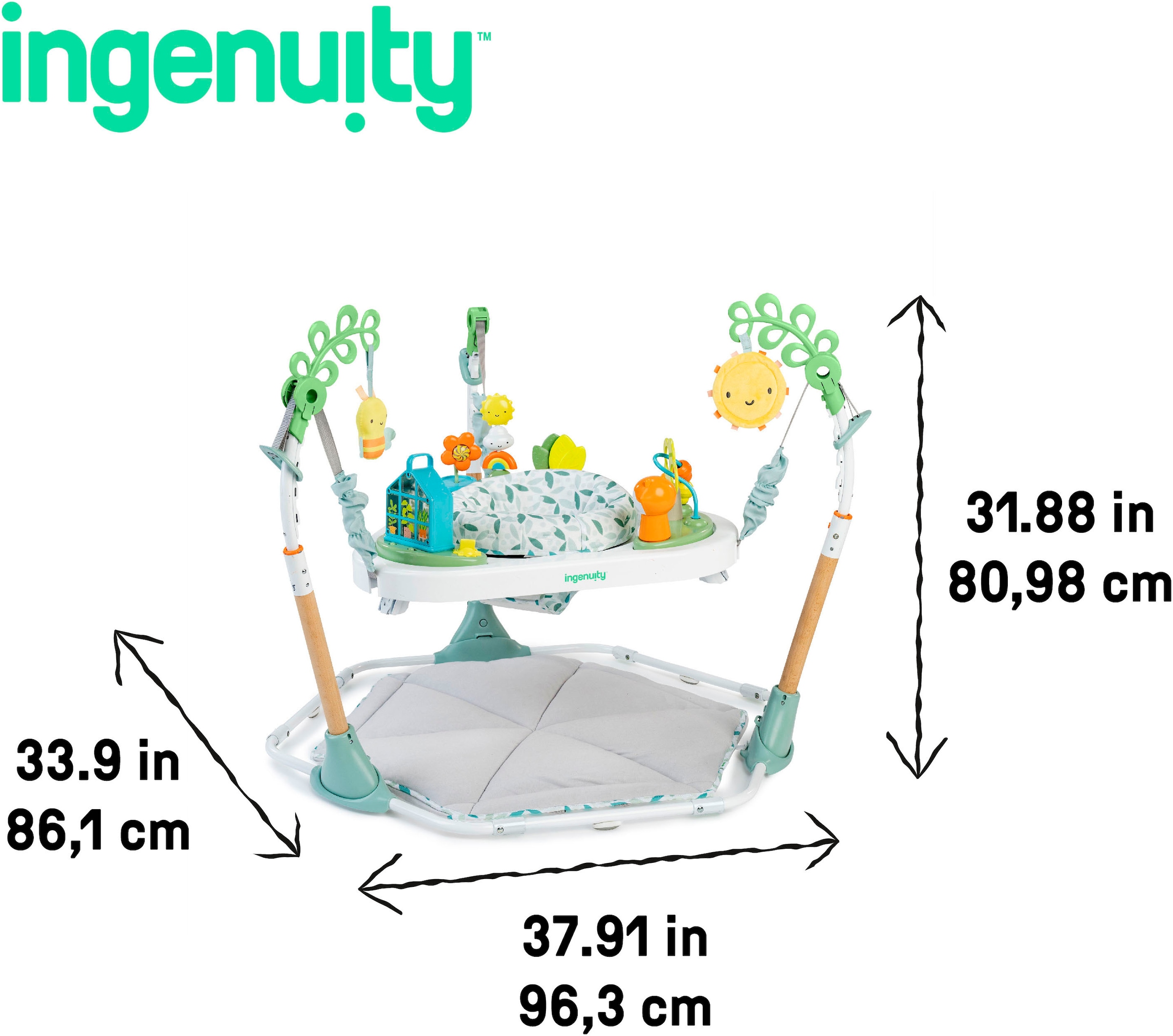 ingenuity Spielcenter »Tummy to Toes™ 6-in-1 Milestones Center«, mit Licht und Sound