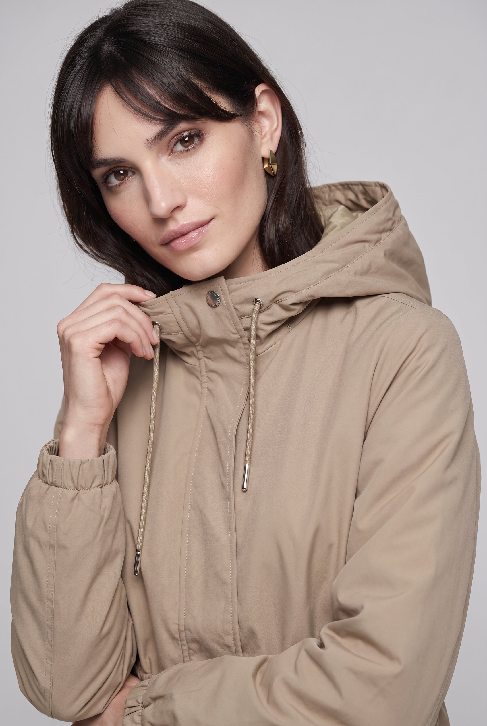 ONLY Parka »ONLASTA LIFE STRING PARKA OTW« mit Kapuze Kunstfaser