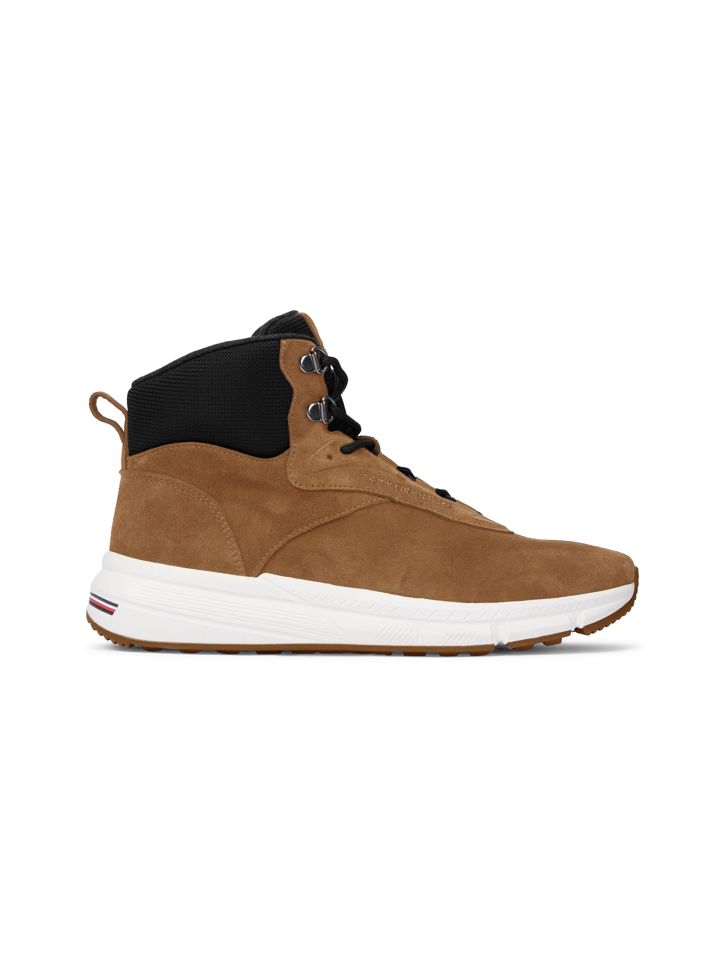 Tommy Hilfiger Schnürboots »HILFIGER SDE WARM HYBRID CHUKKA«  High Top-Sneaker, Herbstboots mit Ösen und Kontrastbesatz