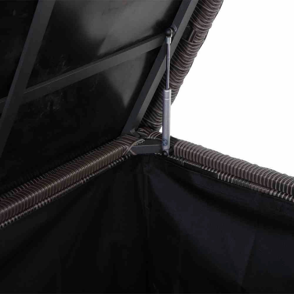 Siena Garden Kissenbox »Corido«, BxT: 85x167 cm, in charcoal grey, mit 2 Dämpfern