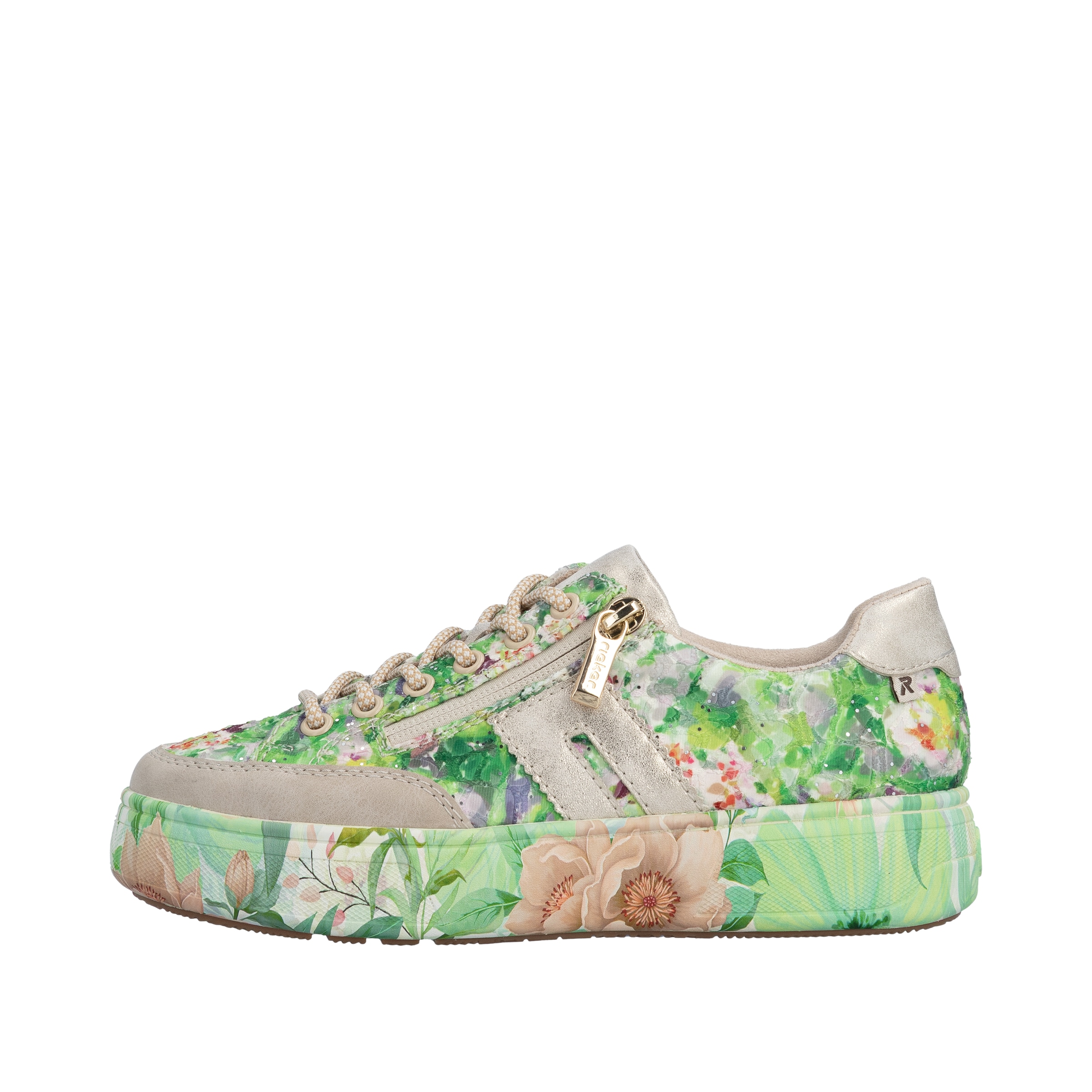 Rieker Plateausneaker  Freizeitschuh, Halbschuh, Trend-Sneaker mit seitlichem Reißverschluss
