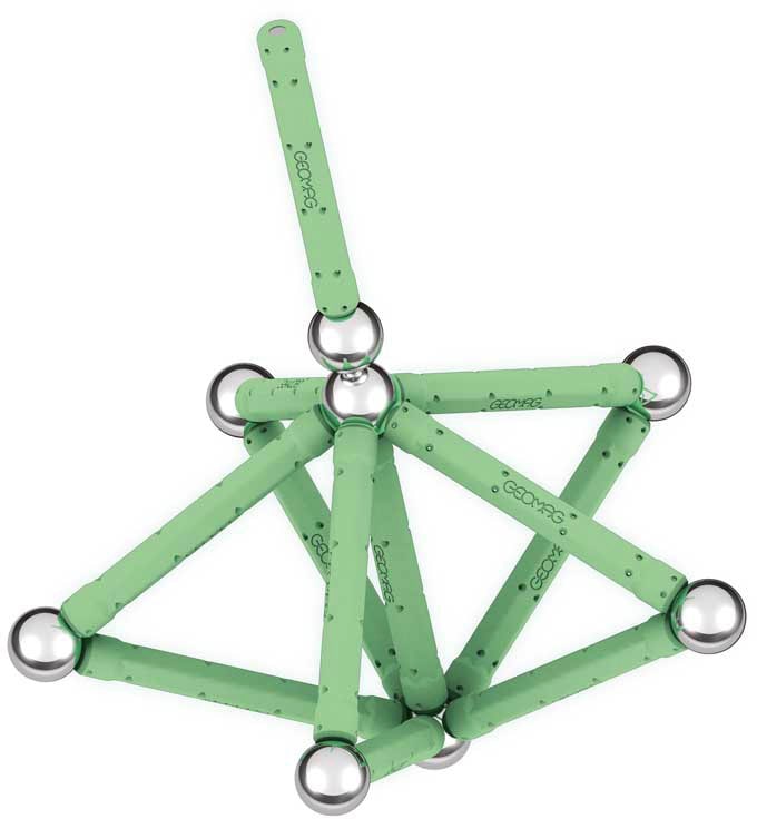 Geomag™ Magnetspielbausteine »GEOMAG™ Glow, Recycled«, (25 St.), aus recyceltem Material; Made in Europe