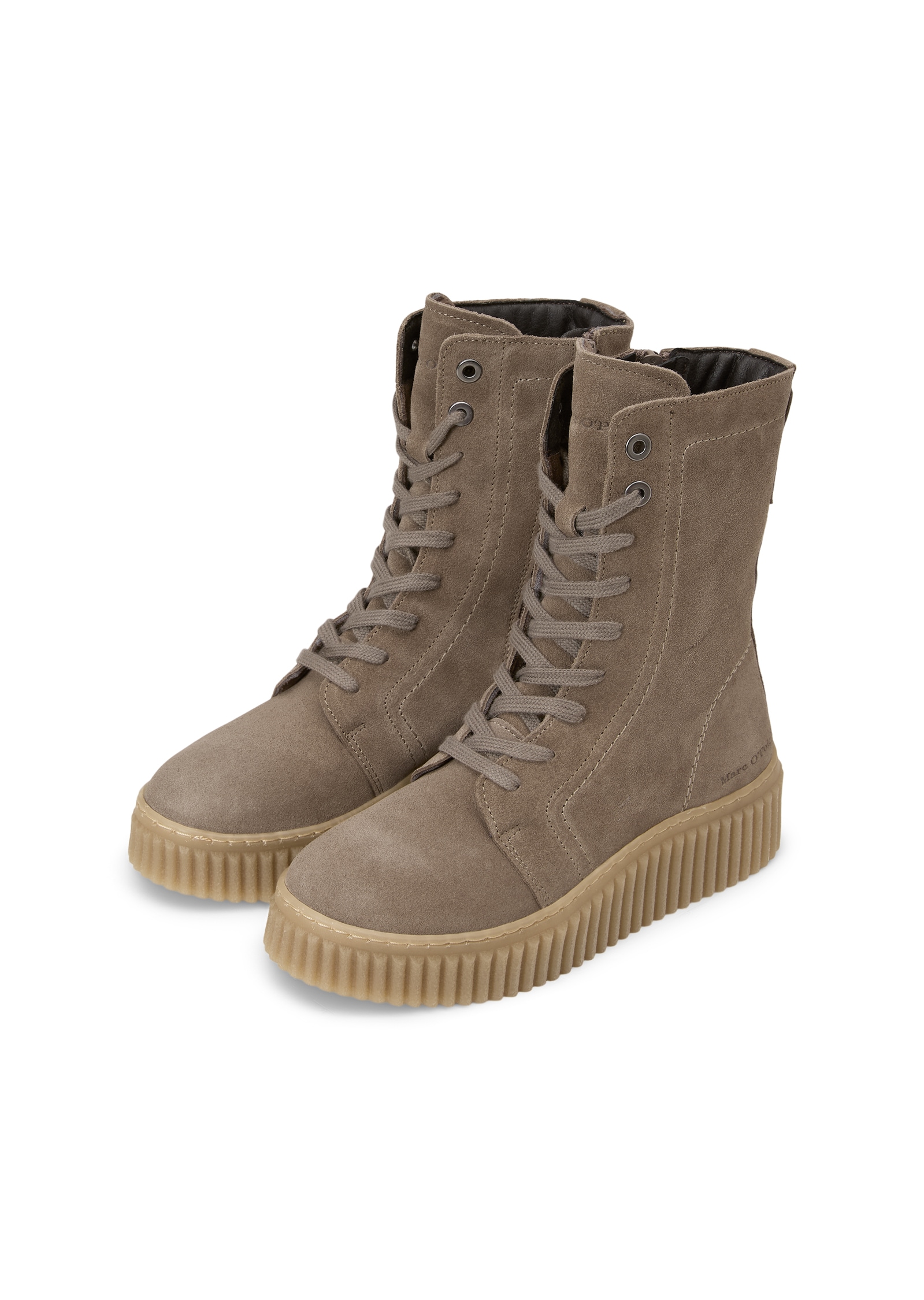 Marc O'Polo Schnürboots »Model Bianca 55«  Schnürstiefelette, Plateauboots mit Ziernähte