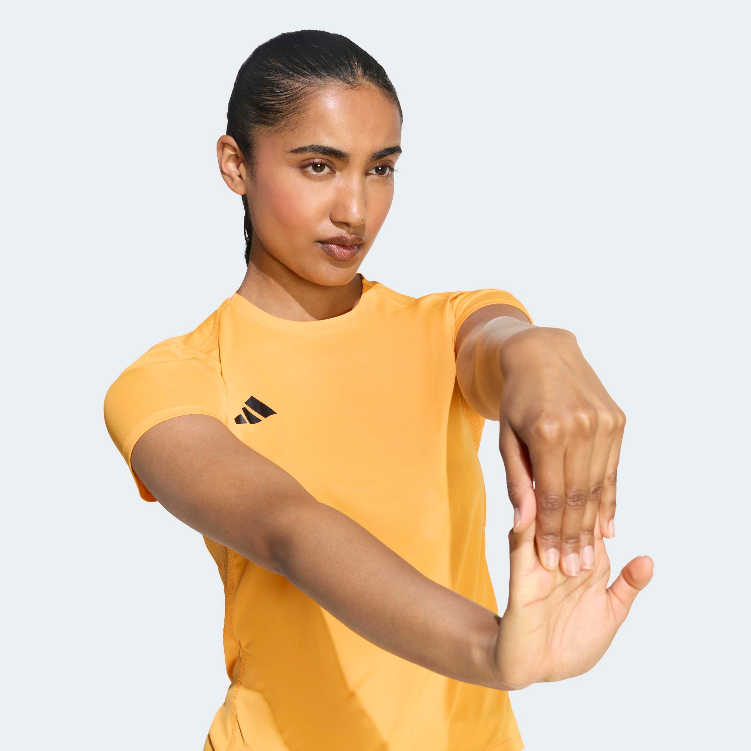 adidas Performance Laufshirt »ADIZERO E TEE« für Erwachsene, ohne Verschluss, mit Rundhalsausschnitt