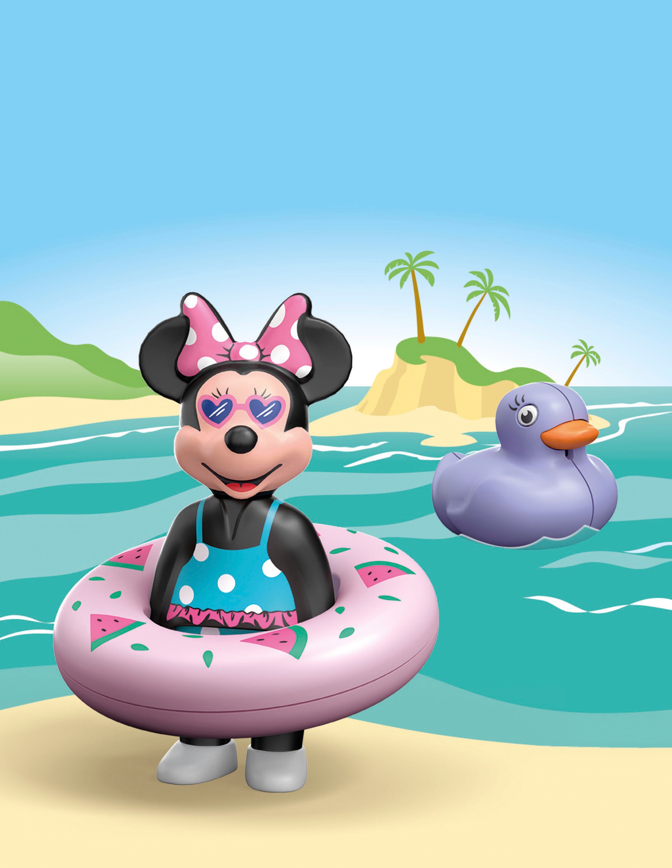 Playmobil® Konstruktions-Spielset »Minnies Strandausflug, JUNIOR & Disney«, (3 St.), Made in Europe