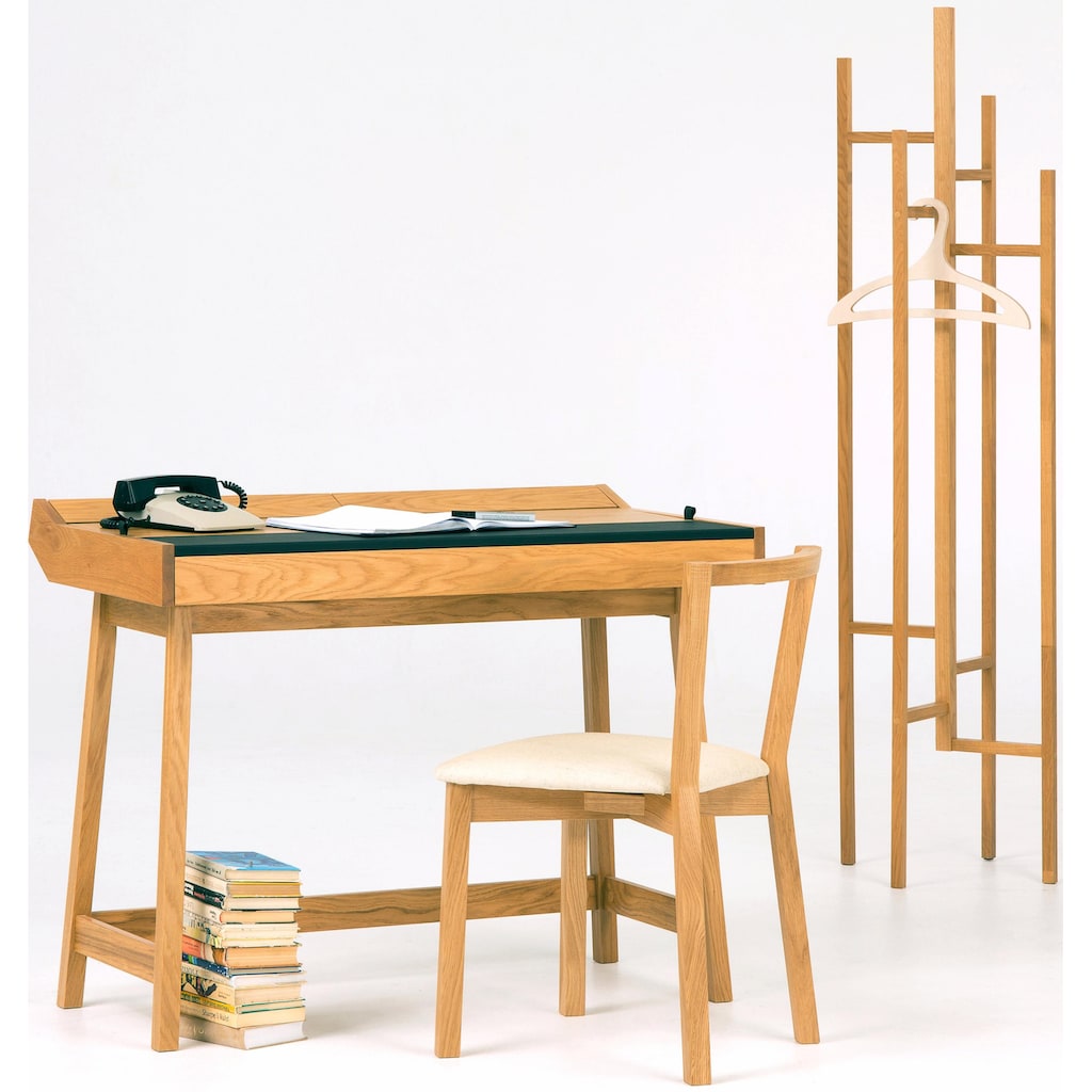 Woodman Schreibtisch »Brompton«, im skandinavian Design, Gestell aus massiver Eiche