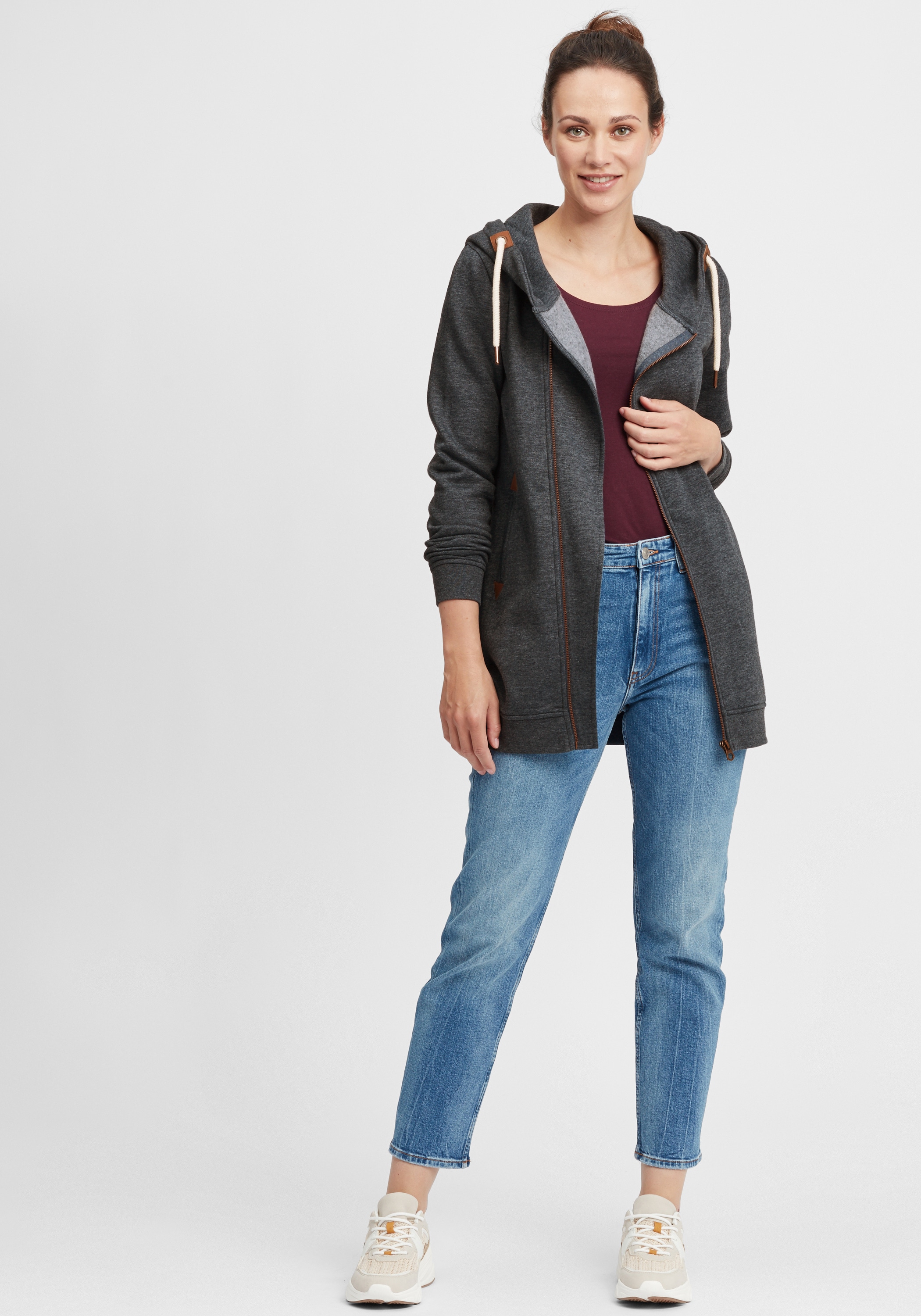 OXMO Kapuzensweatjacke »Kapuzensweatjacke OXVicky«