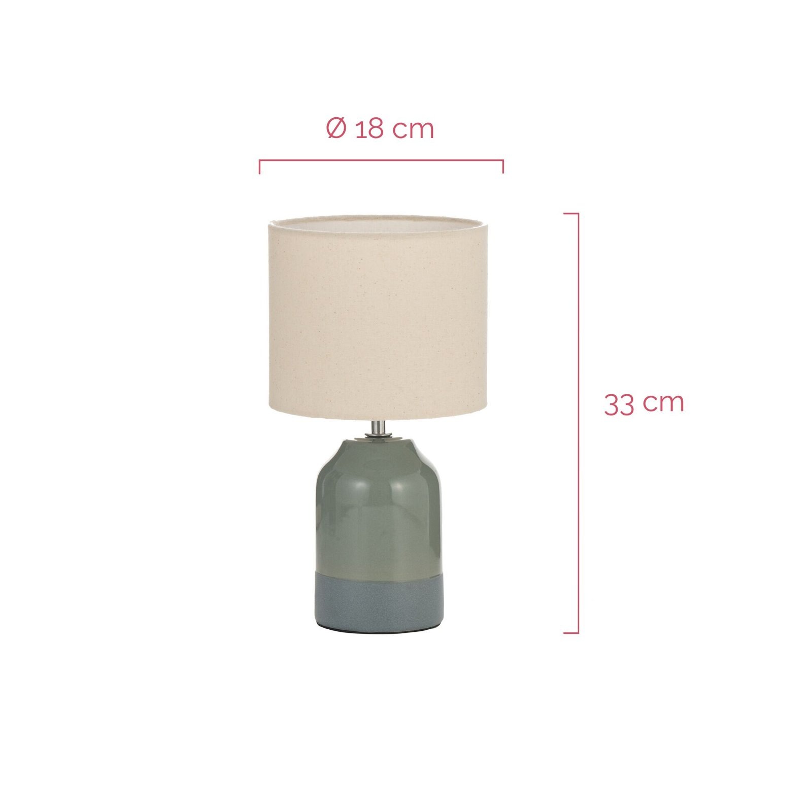 Pauleen Tischleuchte »Sandy Glow max. 20W 230V Stoffschirm Keramik«, 1 flammig, Leuchtmittel E14 | ohne Leuchtmittel, Stoffschirm, Keramik, E14 - Lieferumfang ohne Leuchtmittel