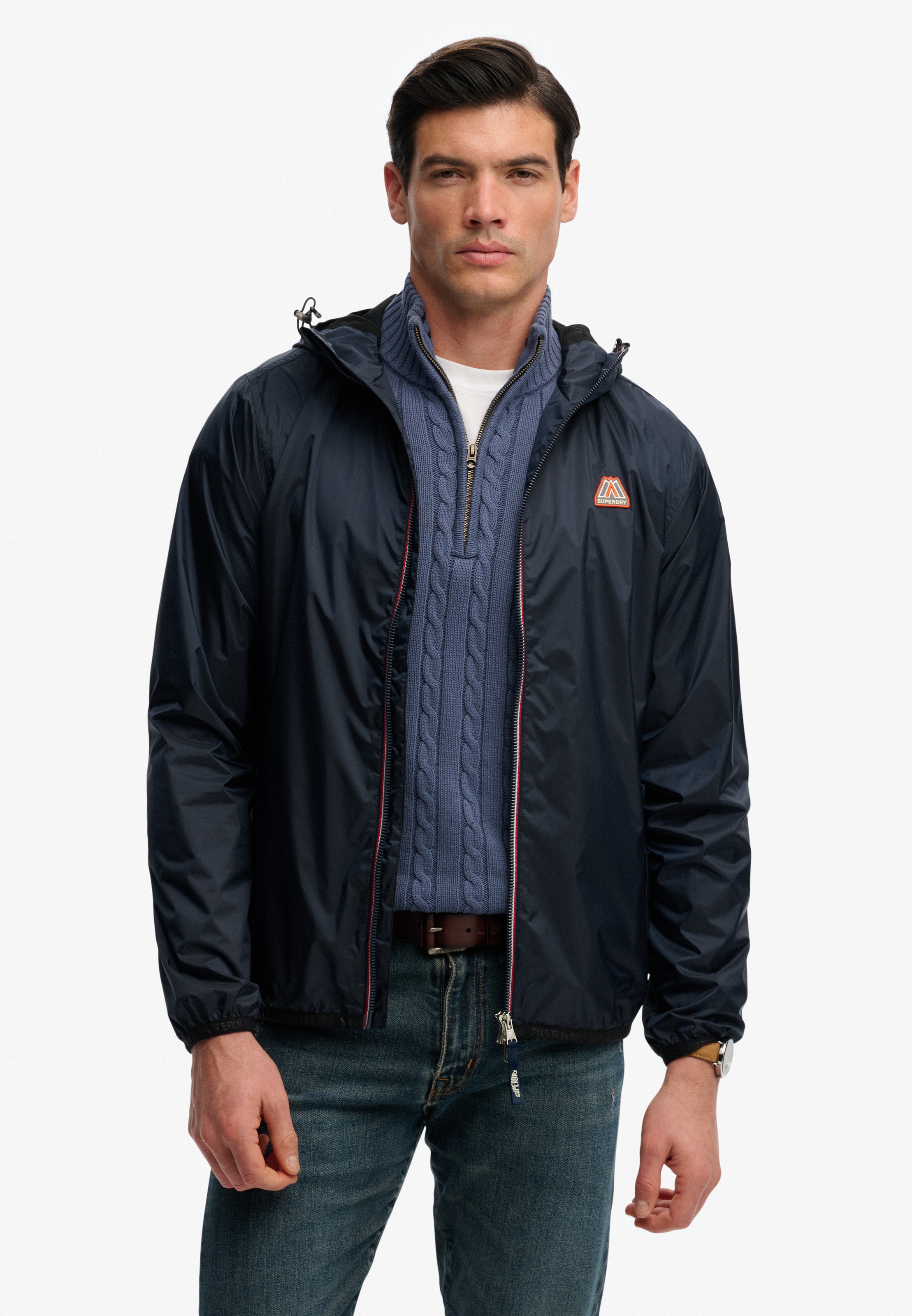 Superdry Windbreaker »ESSENTIAL TRI WINDBREAKER JKT« mit Kapuze