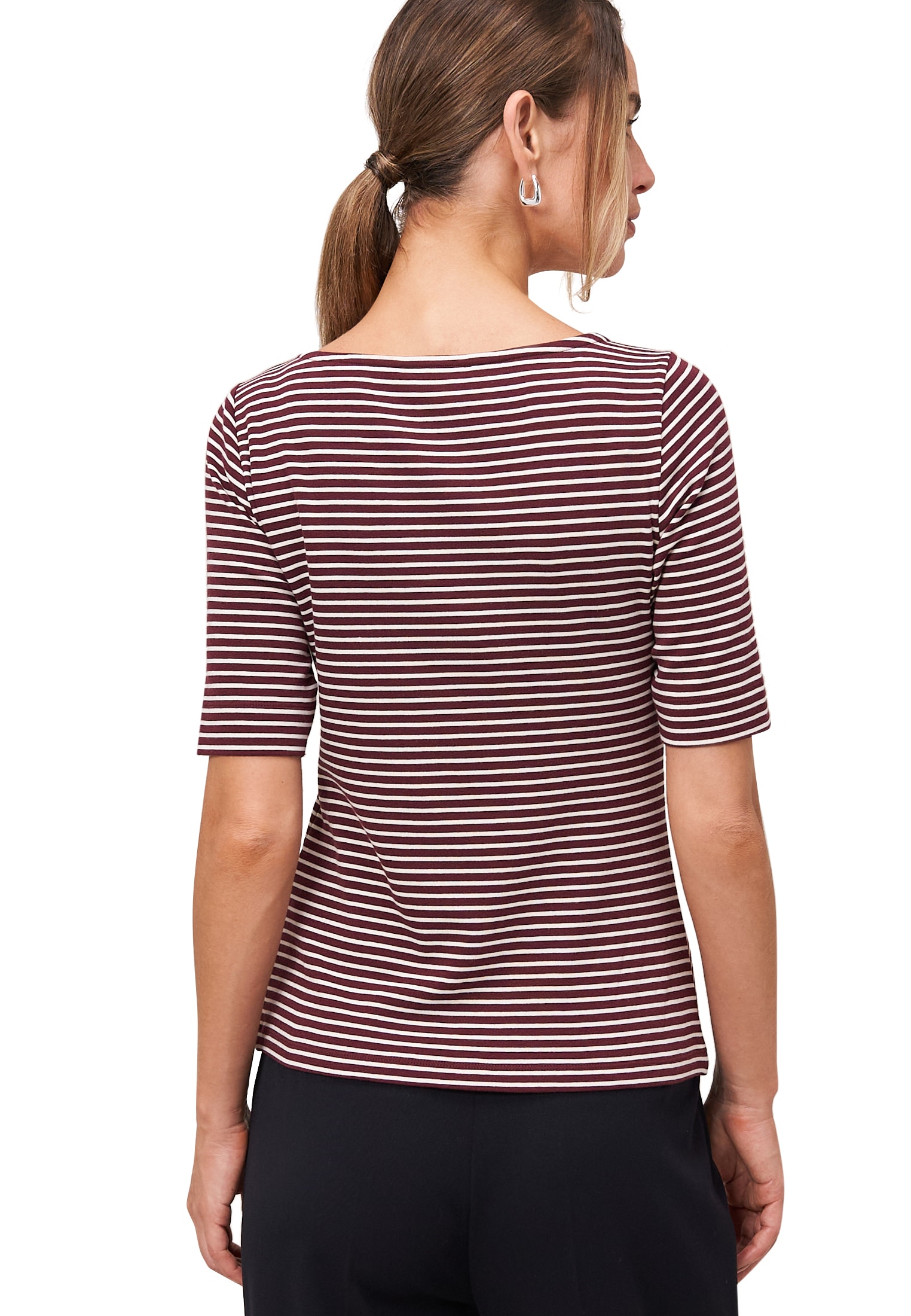 Zero T-Shirt »Ringelshirt mit U-Boot Ausschnitt«