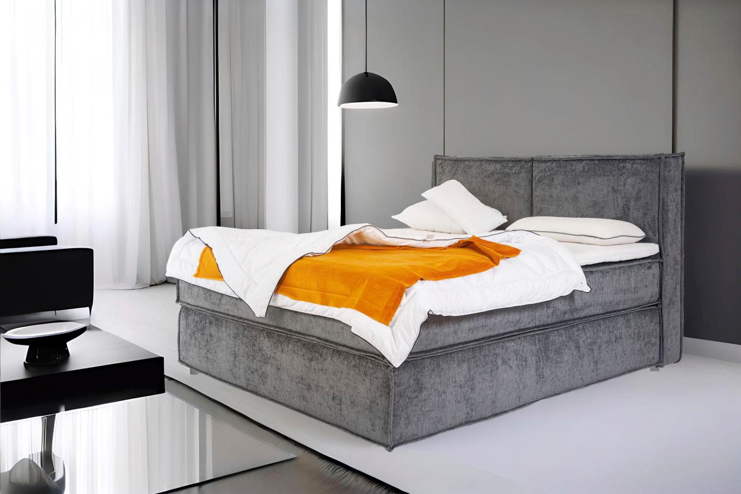 Home affaire Boxspringbett »Sophielle, erhältlich in den Breite 160, 180 & 200cm« inkl. Topper und Taschen-Federkernmatratze