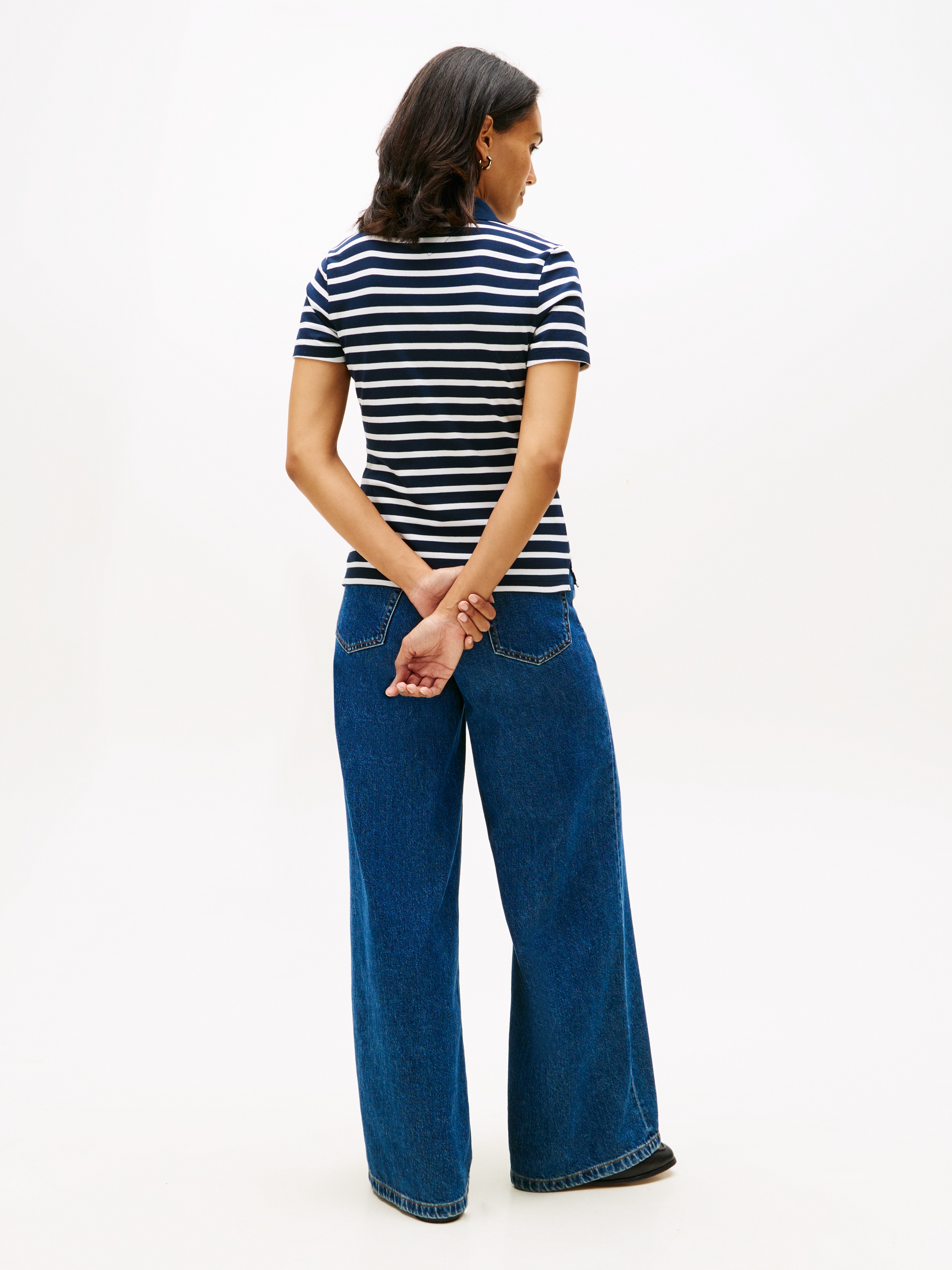 Tommy Hilfiger Poloshirt »1985 Slim Fit Pique Premium« mit Logostickerei, mit Seitenschlitzen