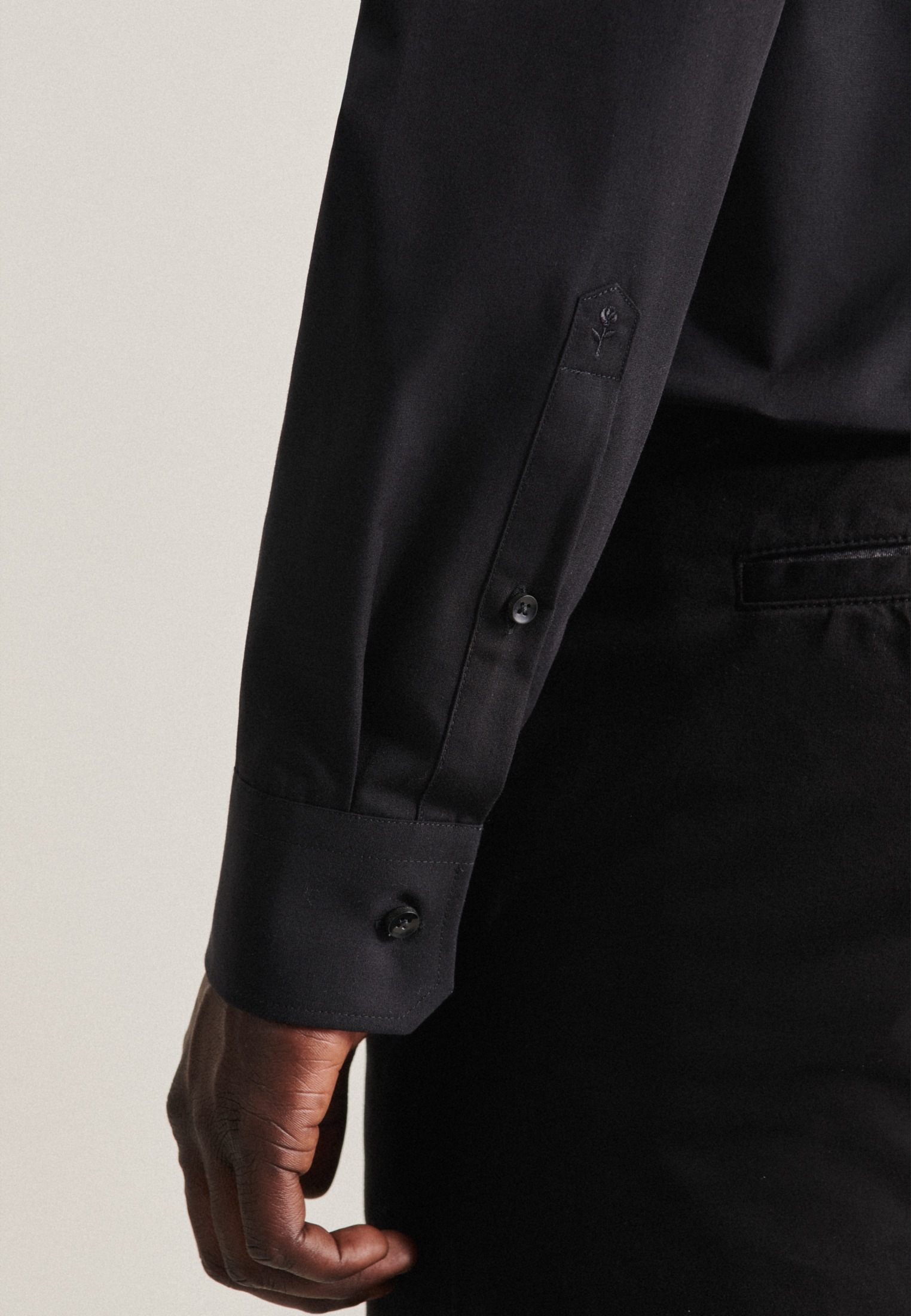 seidensticker Businesshemd »Schwarze Rose« Slim 1/1 Kentkragen