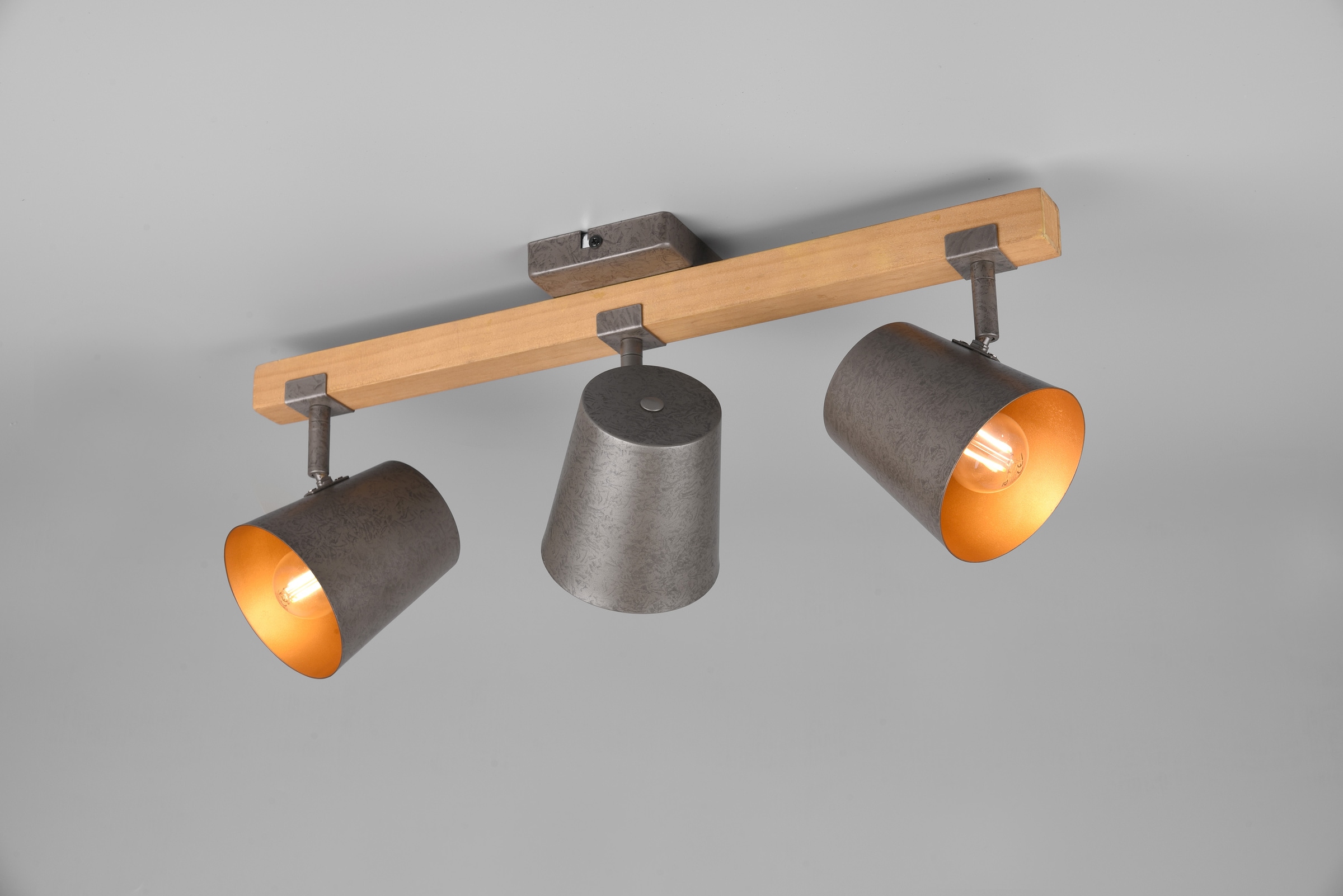 TRIO Leuchten Deckenstrahler »Bell«, 3 flammig-flammig, Spot 3-flammig zur Wand- und Deckenmontage / Leuchtmittel frei wählbar
