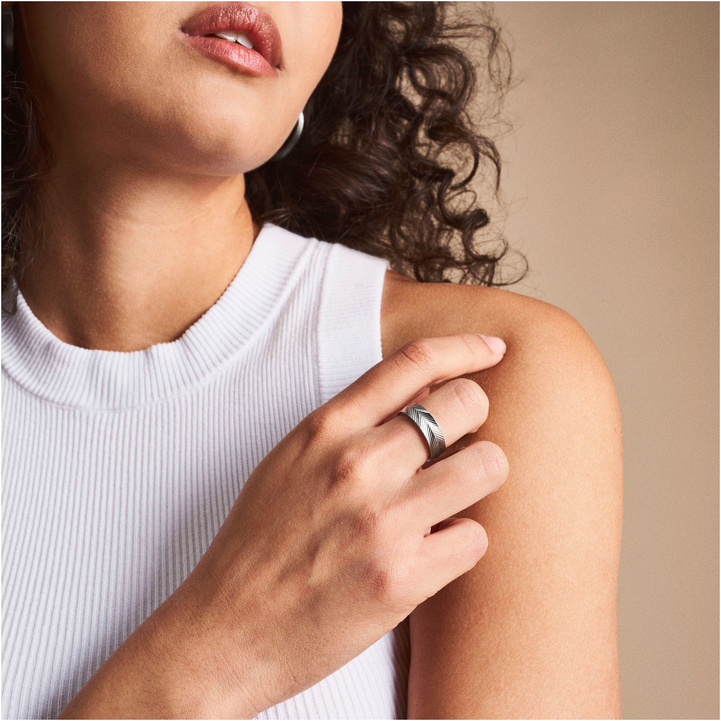 Fossil Fingerring »Schmuck Geschenk Edelstahl Ring HARLOW«