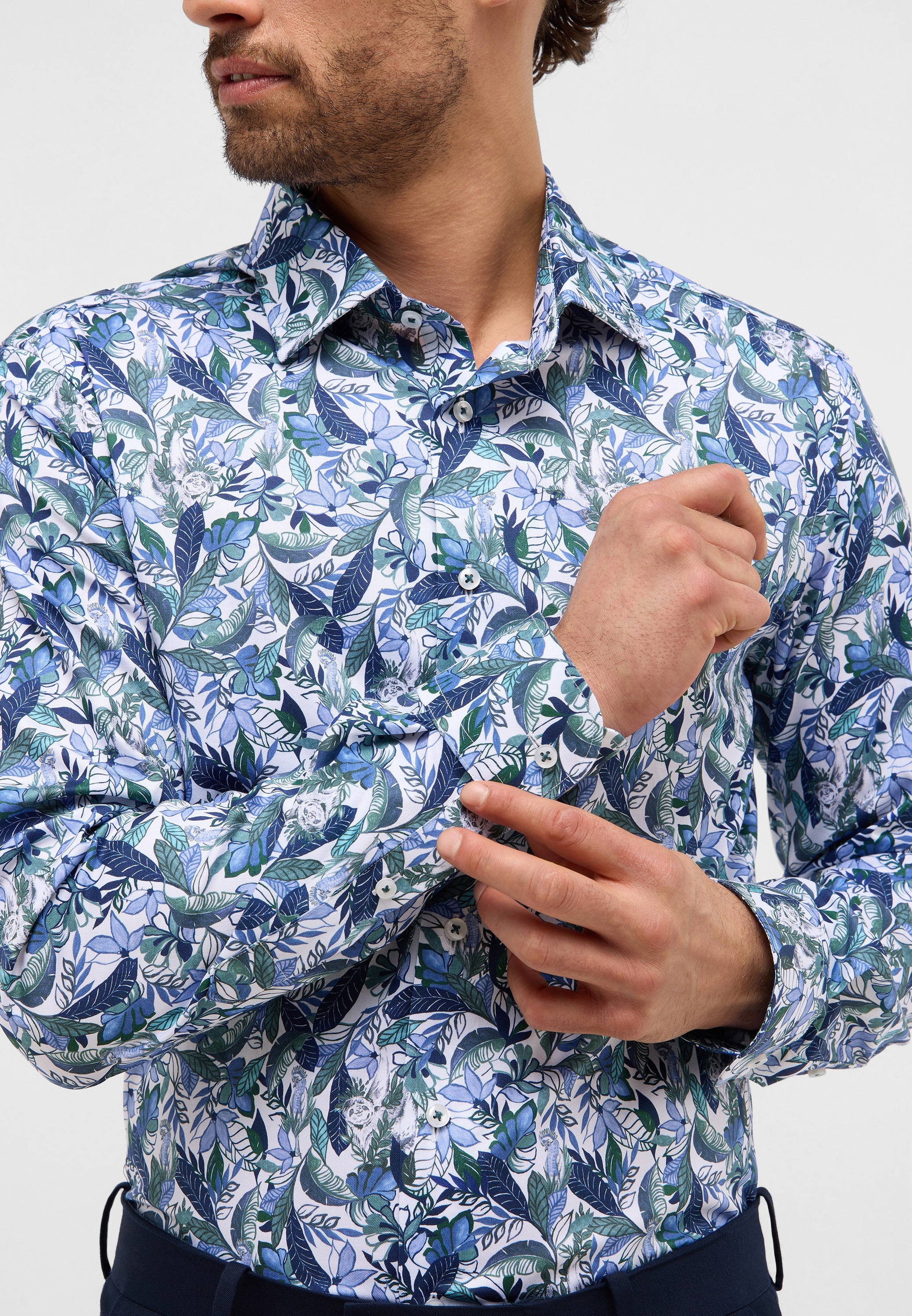 Eterna Langarmhemd »SLIM FIT« NON IRON (bügelfrei)