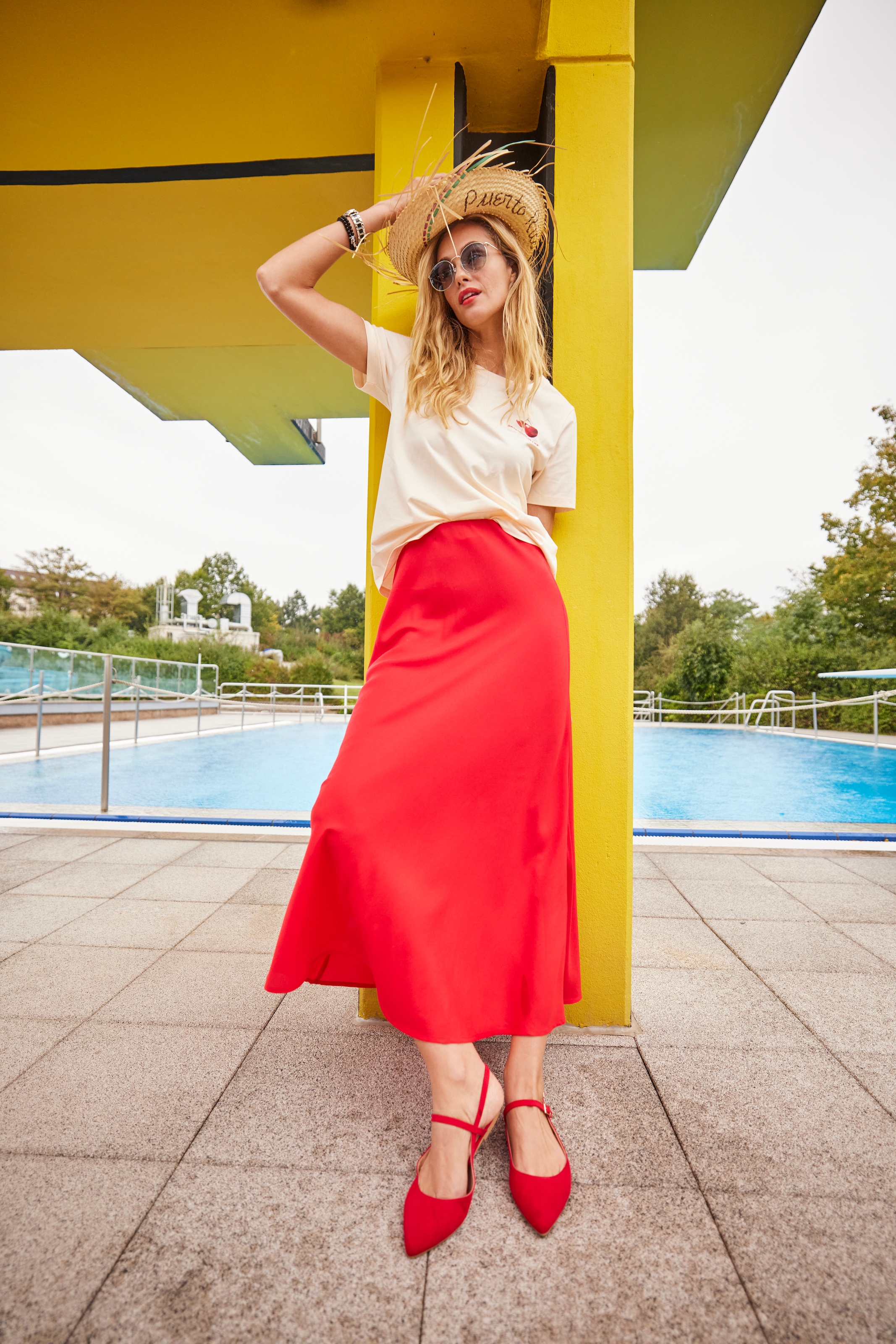Aniston CASUAL Maxirock, in sommerlichen Farben - NEUE KOLLEKTION