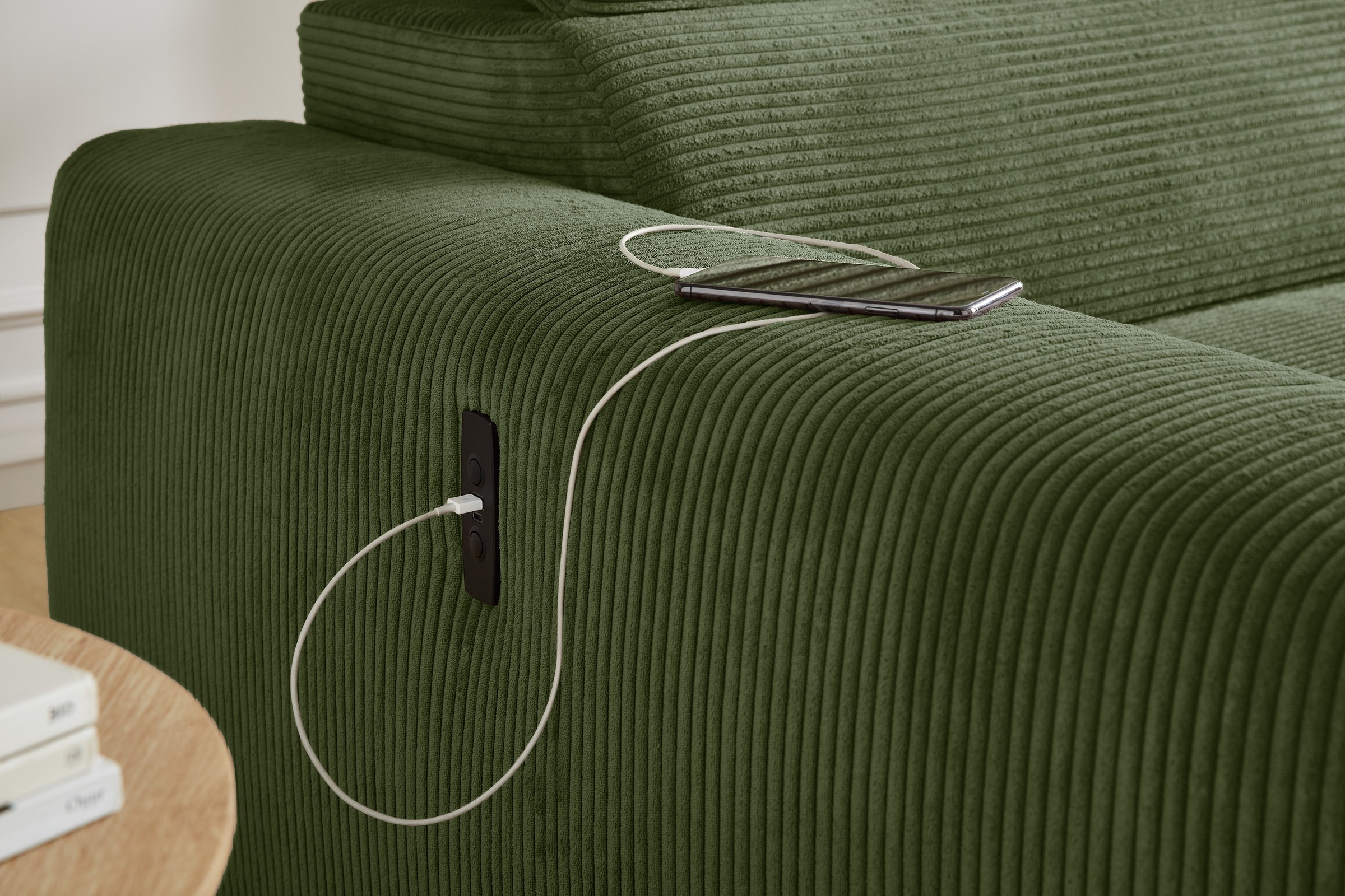 Jockenhöfer Gruppe Ecksofa »Slider, L-Form, 140kg Belastbarkeit je Sitzplatz«, elektromotorische Sitztiefenverstellung,USB-Ladeports,mit Kopfstützen