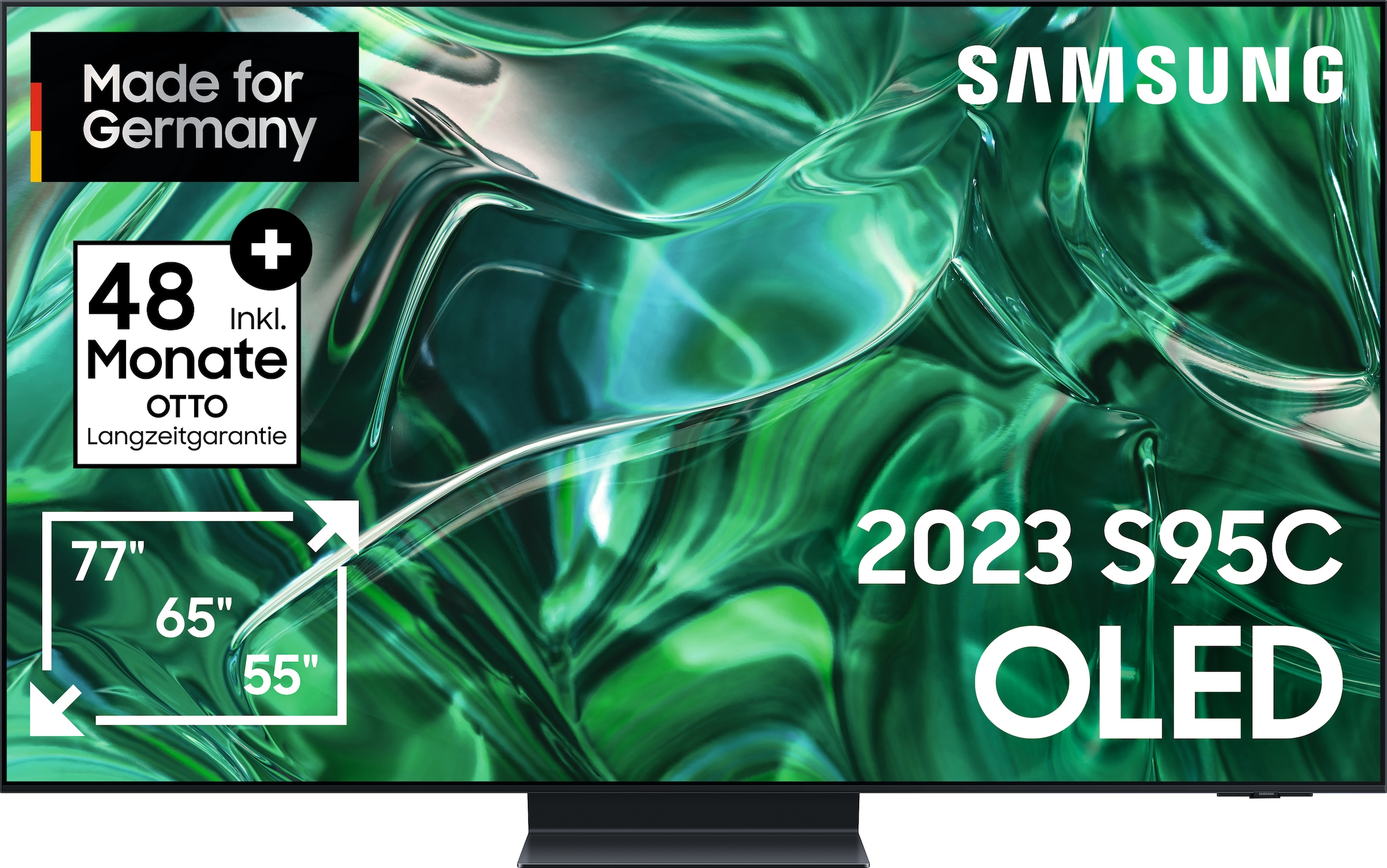 Samsung OLED-Fernseher, 195 cm/77 Zoll, 4K,Infinity Quantum XXL Smart-TV, | UNIVERSAL Prozessor One Hub ➥ Jahre Garantie Neural 3 Design,Gaming