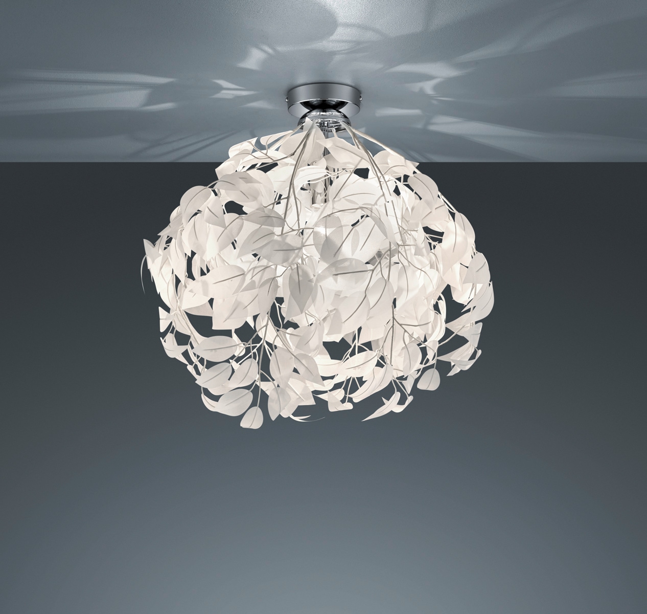 REALITY Leuchten Deckenleuchte »Leavy«, 1 flammig, E27 Deckenlampe mit Blätteroptik, Ø 38cm