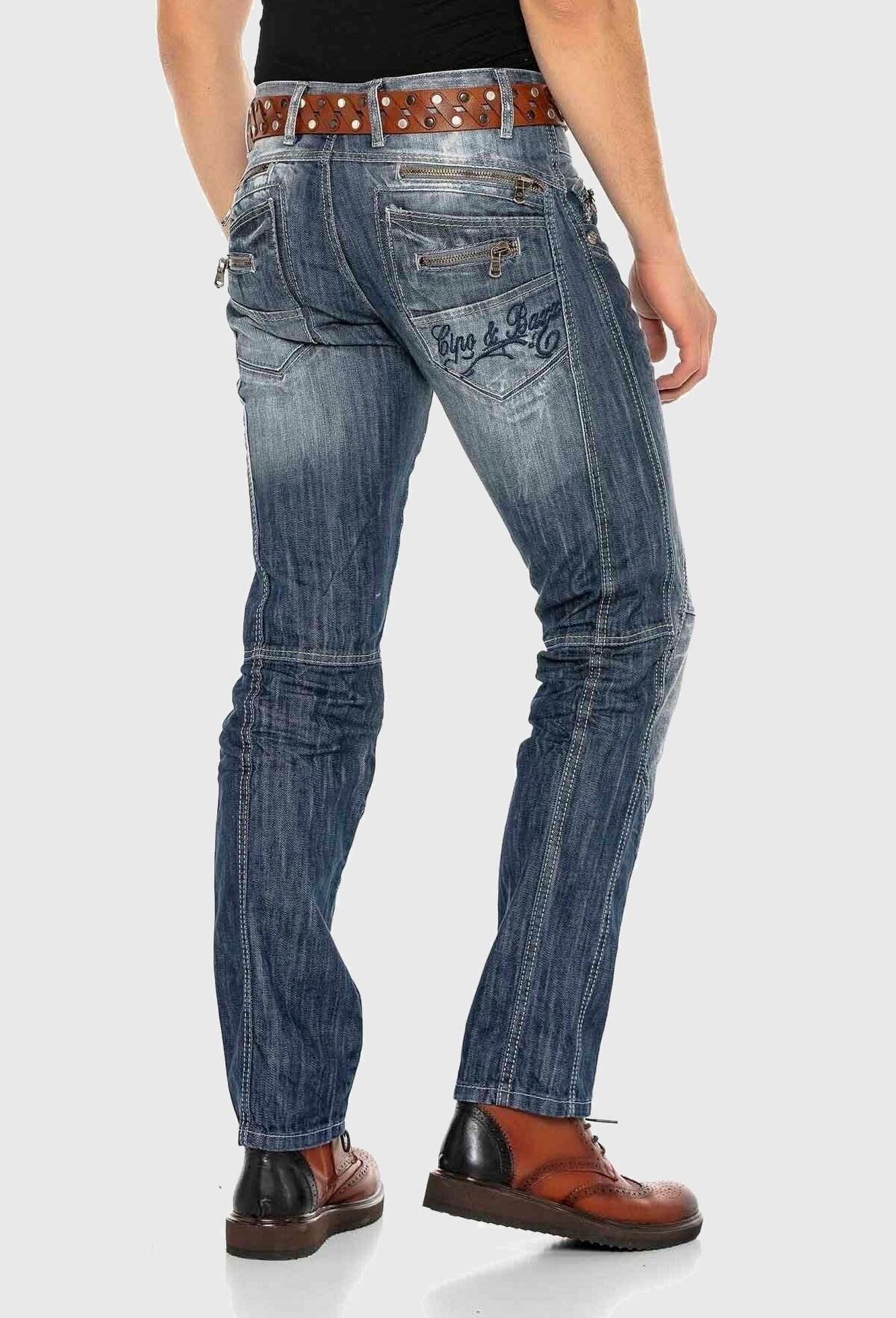 Cipo & Baxx 5-Pocket-Jeans »Cipo & Baxx Jeans« im Used-Look