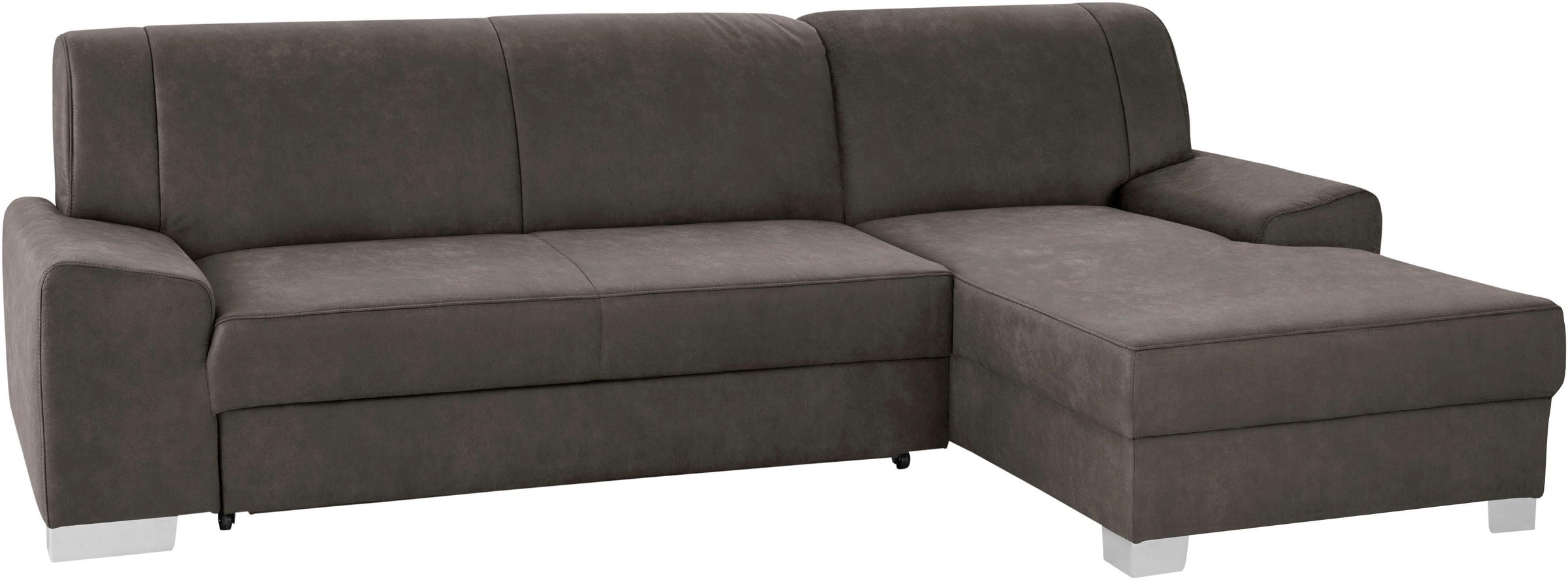 DOMO collection Ecksofa »Anzio L-Form«, wahlweise mit Bettfunktion und Federkern