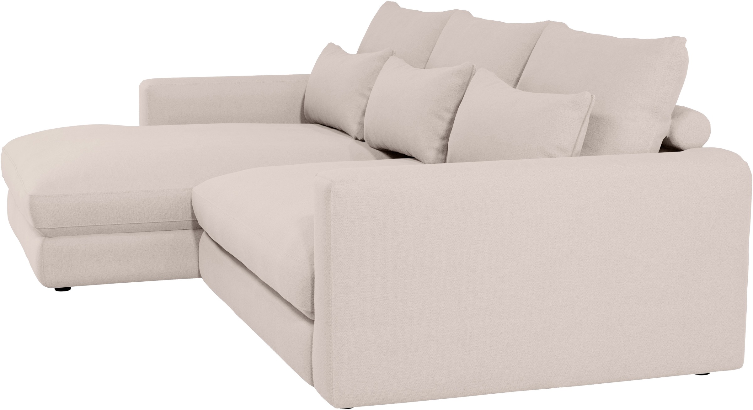 Home affaire Ecksofa »Darwin, viele Kissen, extra tiefe Sitzfläche, 271/89/171 (B(H/T)«, gemütlich und weich, L-Form, mit extra softem Sitzkomfort, Cord