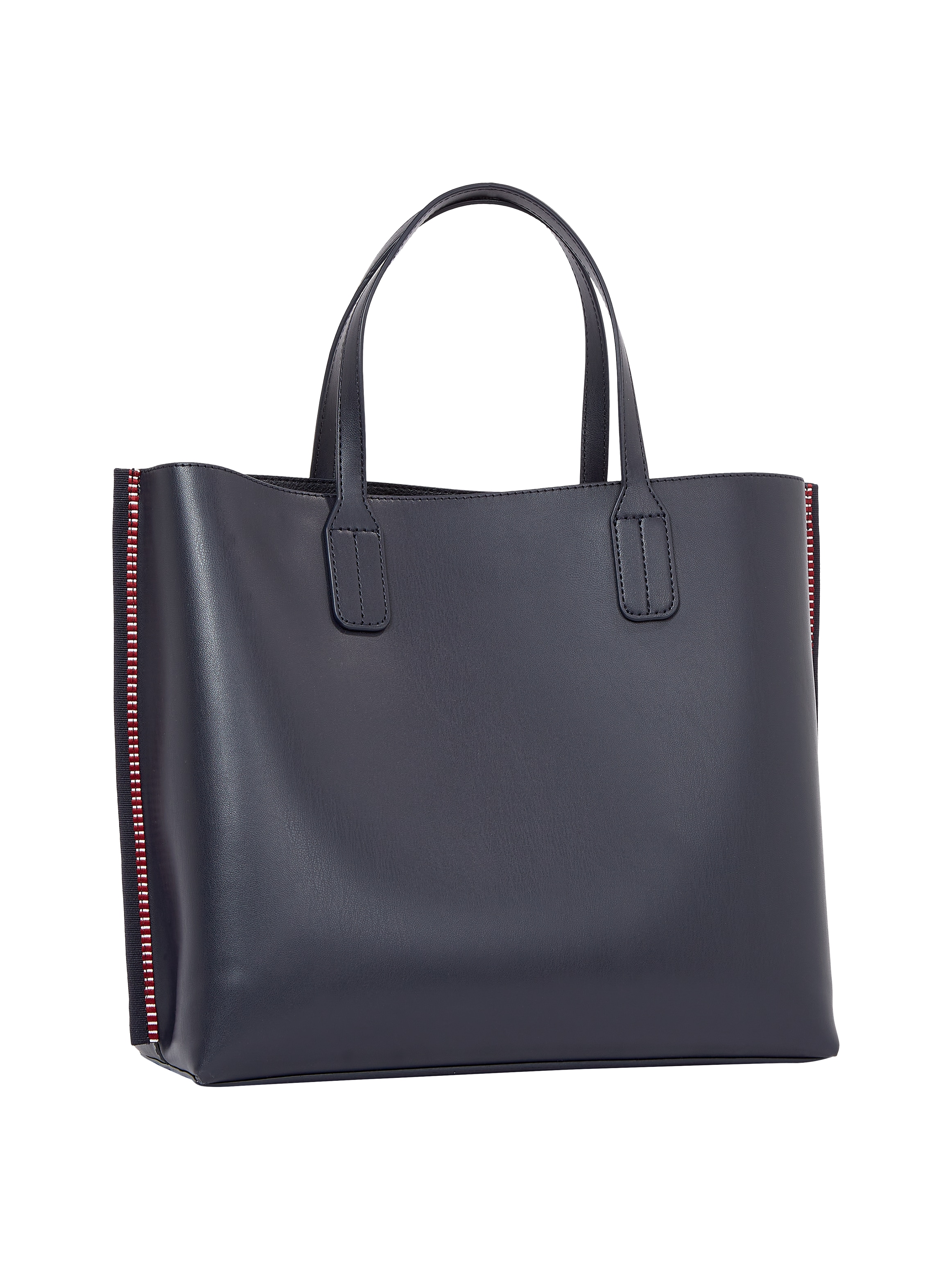Tommy Hilfiger Schultertasche »TH DISTINCT SATCHEL CORP«, Damen Beuteltasche, Henkeltasche, Shopper mit seitlichem Streifen