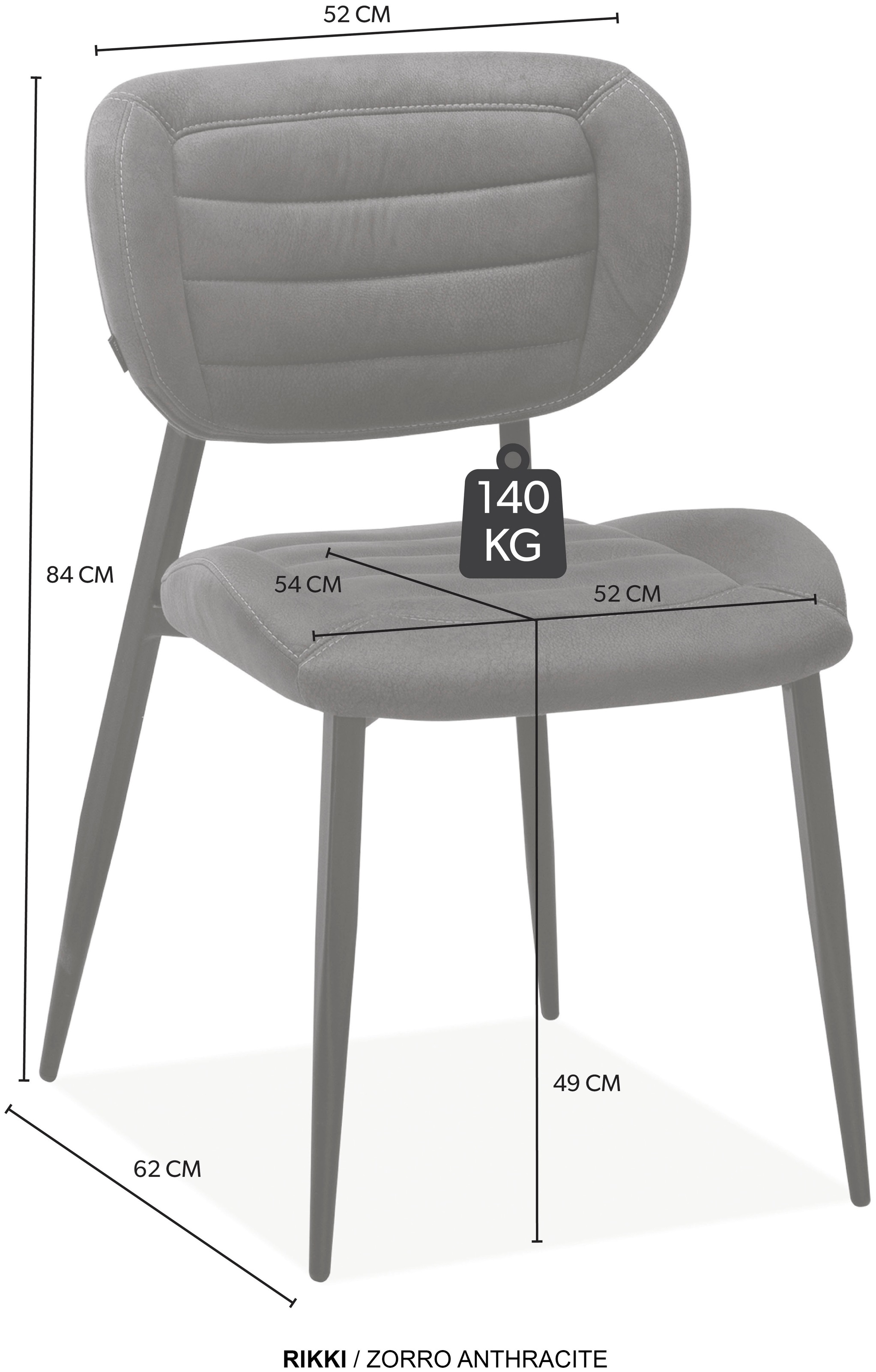OMG Design Esszimmerstuhl »Rikki« (Set) 1 Stk.bequemer Polsterstuhl in modernen Farben