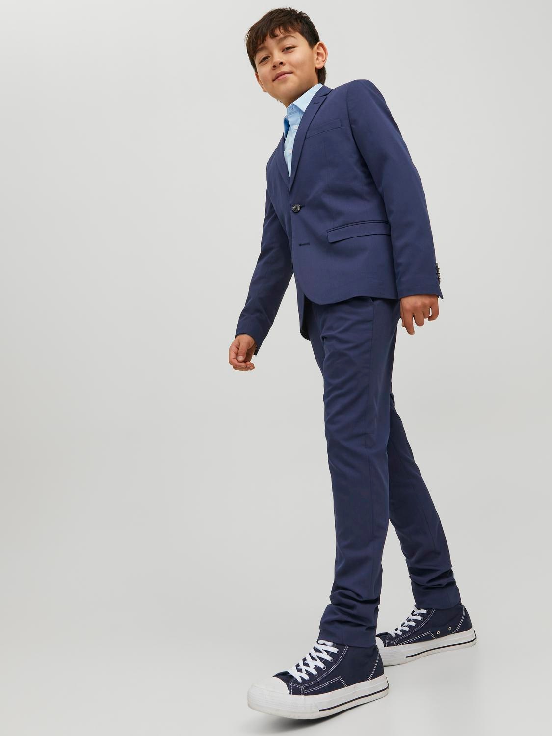 Jack & Jones Junior Anzughose »JPRSOLAR elastisch, pflegeleicht, komfortabel«, unifarben, modisch, slim fit, Web