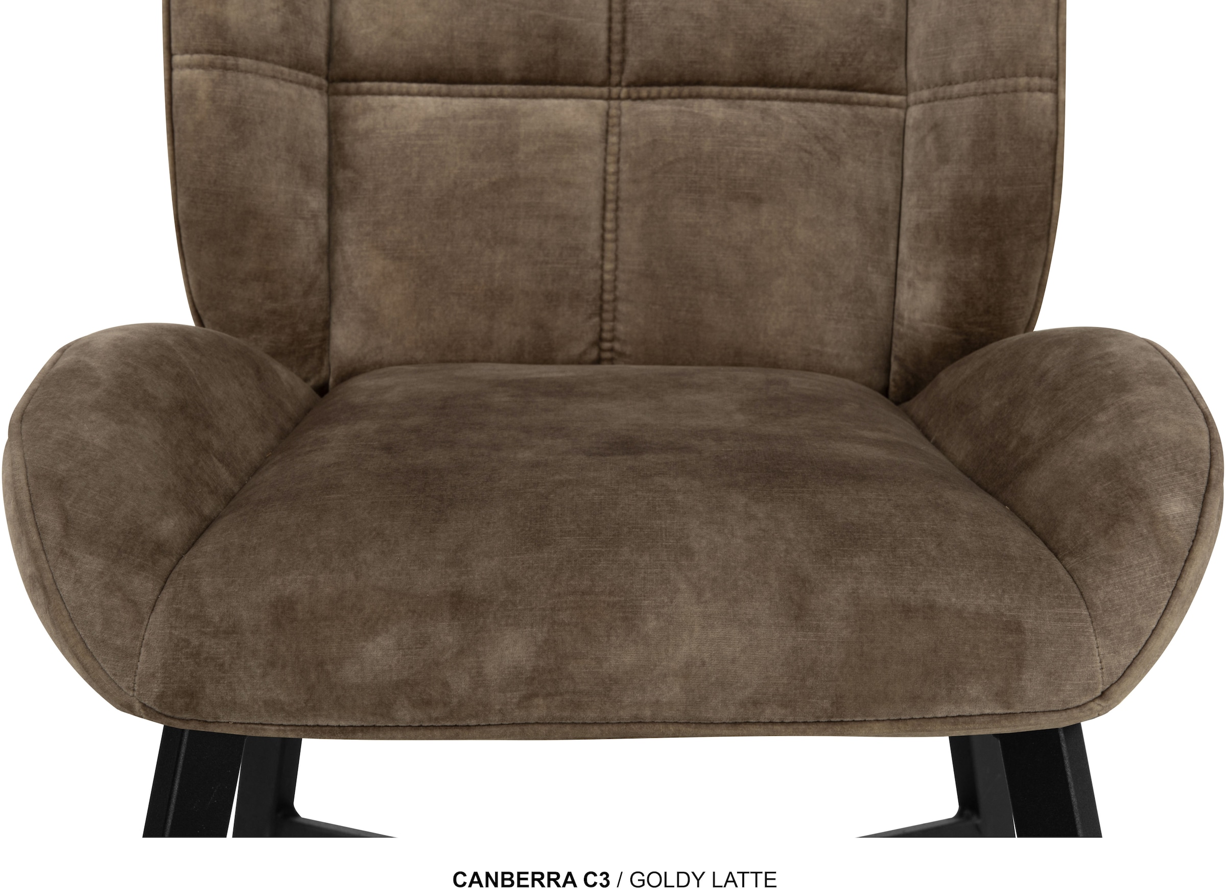 OMG Design Esszimmerstuhl »Canberra« (Set) 1 Stk.Esszimmerstuhl, pflegeleichter Samtvelour Bezug