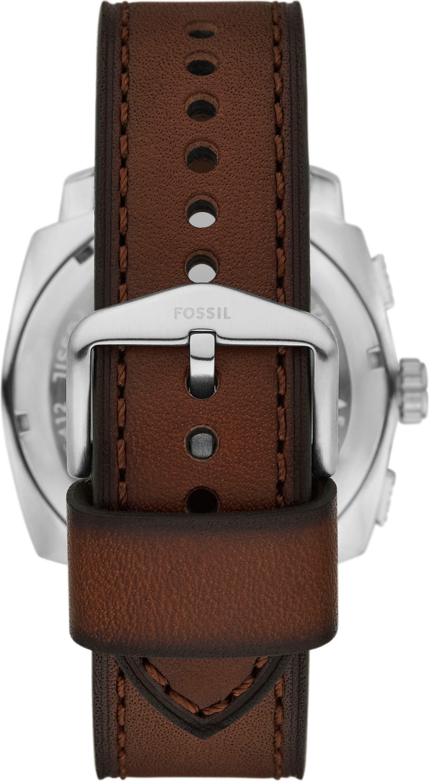 Fossil Chronograph »MACHINE (NEW GENERATION)«, Quarzuhr, Armbanduhr, Herrenuhr, Lederarmband, analog