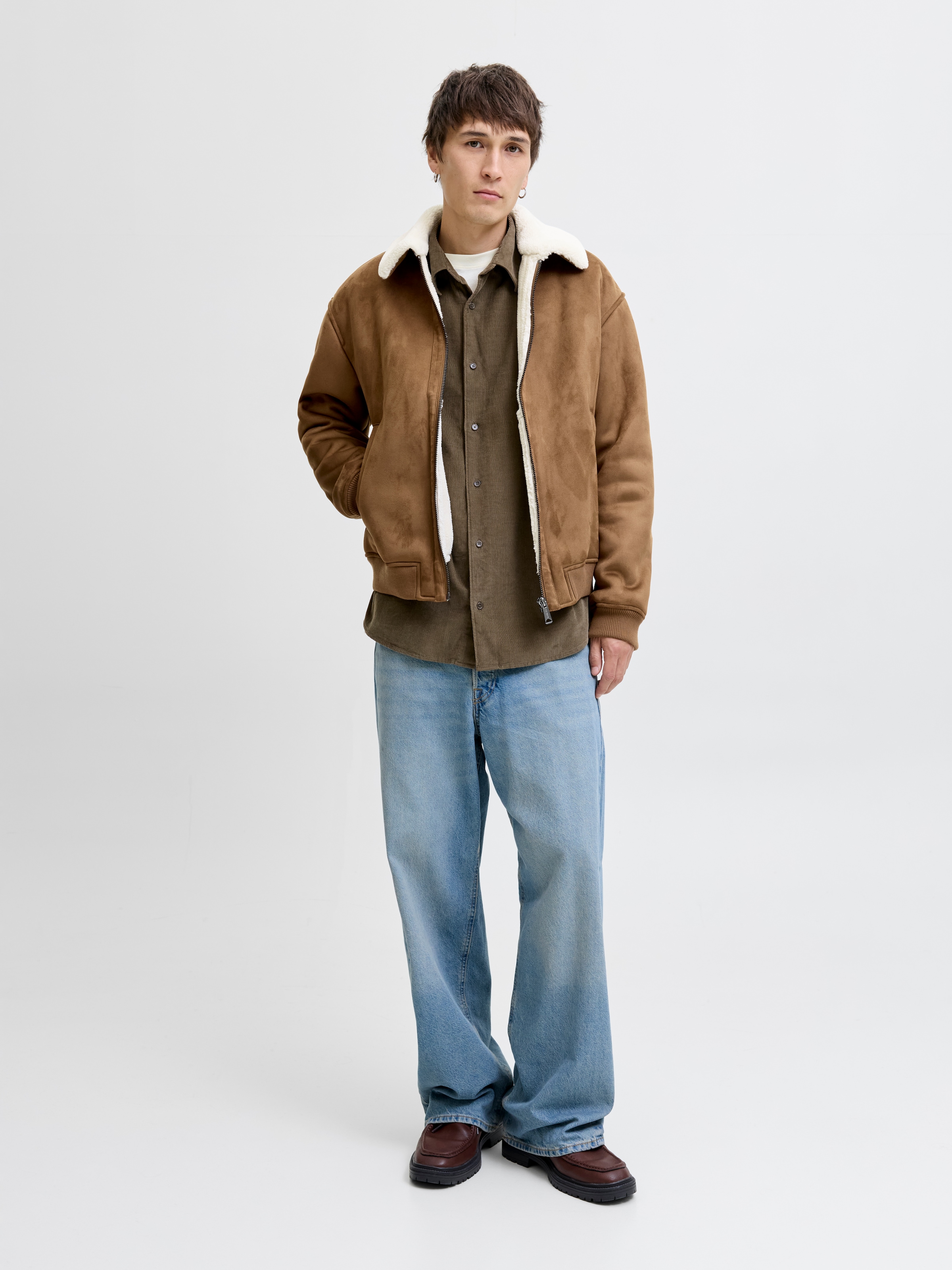 Jack & Jones Bomberjacke »JPRCCLUKE BOMBER JACKET SN« ohne Kapuze