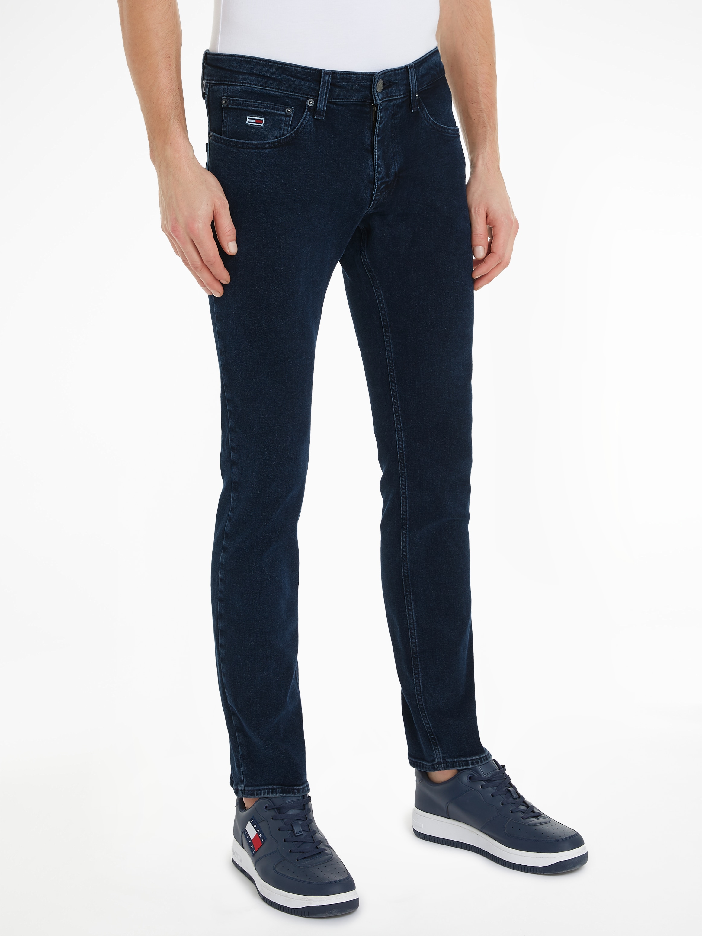 Tommy Jeans Slim-fit-Jeans »SCANTON SLIM«, mit Logoprägung