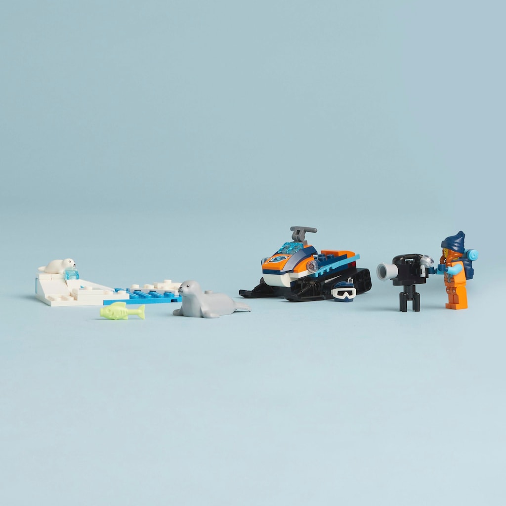 LEGO® Konstruktionsspielsteine »Arktis-Schneemobil (60376), LEGO® City«, (70 St.)