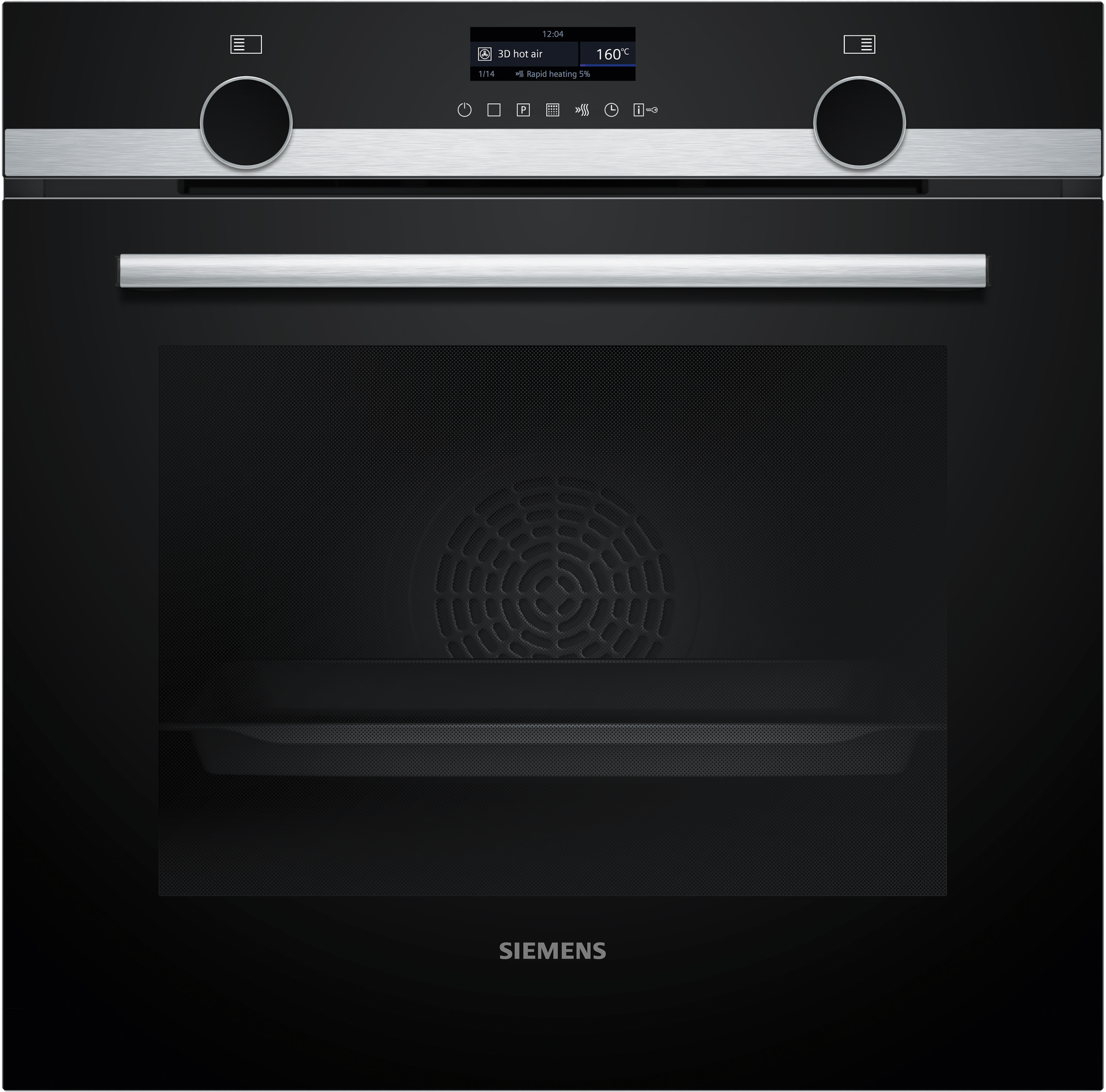 SIEMENS Pyrolyse Backofen iQ500 "HB579GBR3" mit Teleskopauszug nachrüstbar mit Pyrolyse-Selbstreinigung Gesund snacken mit airFry & mühelose activeClean Reinigung