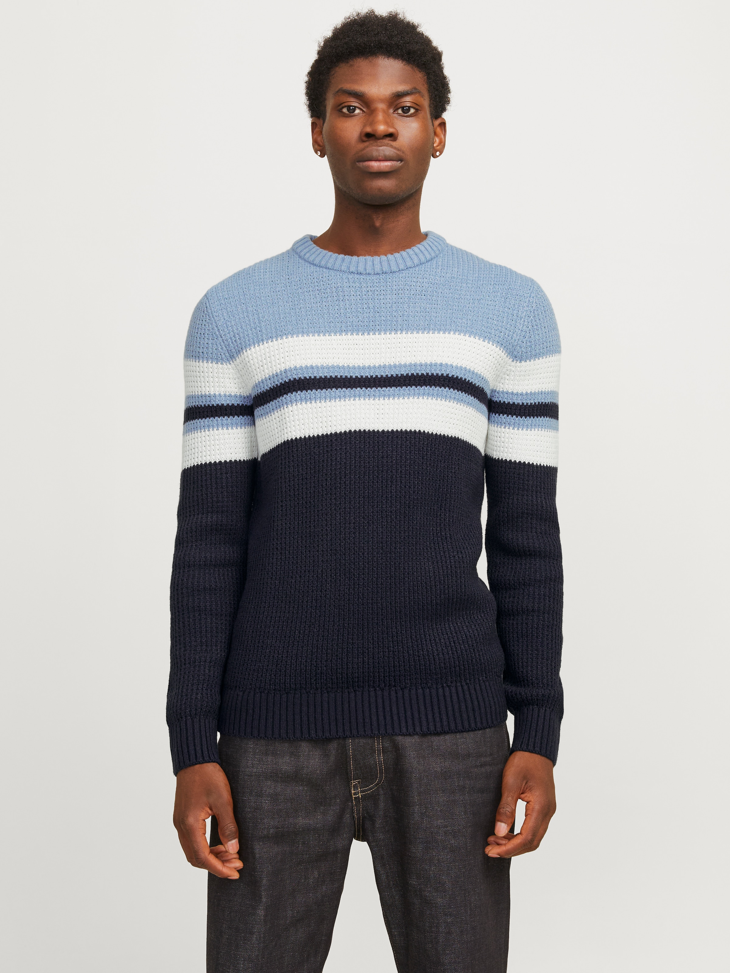 Jack & Jones Rundhalspullover »JJSANDER KNIT CREW NECK«