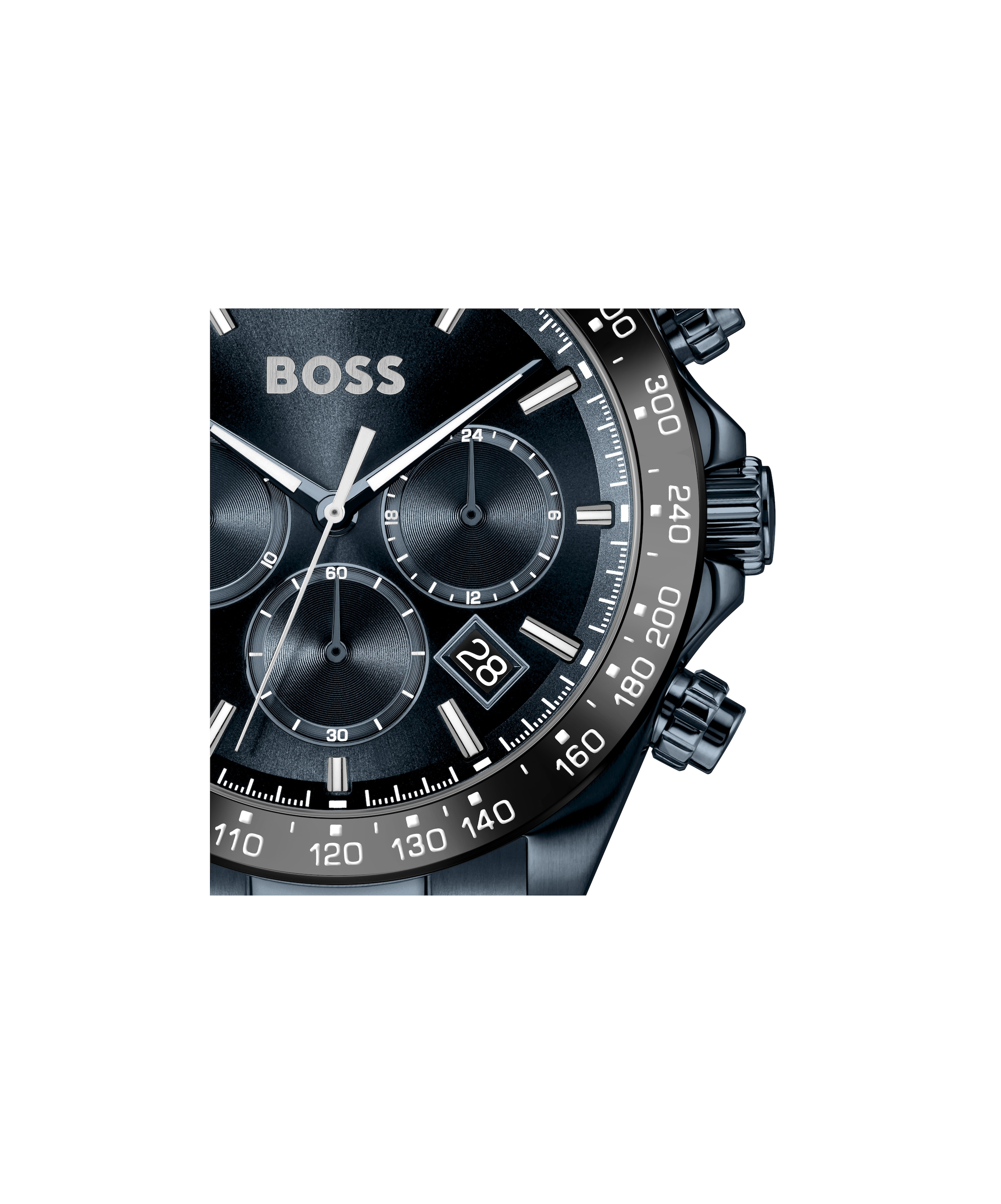 BOSS Multifunktionsuhr »HERO 2.0« Quarzuhr, Armbanduhr, Herrenuhr, Edelstahlarmband, analog, Tag