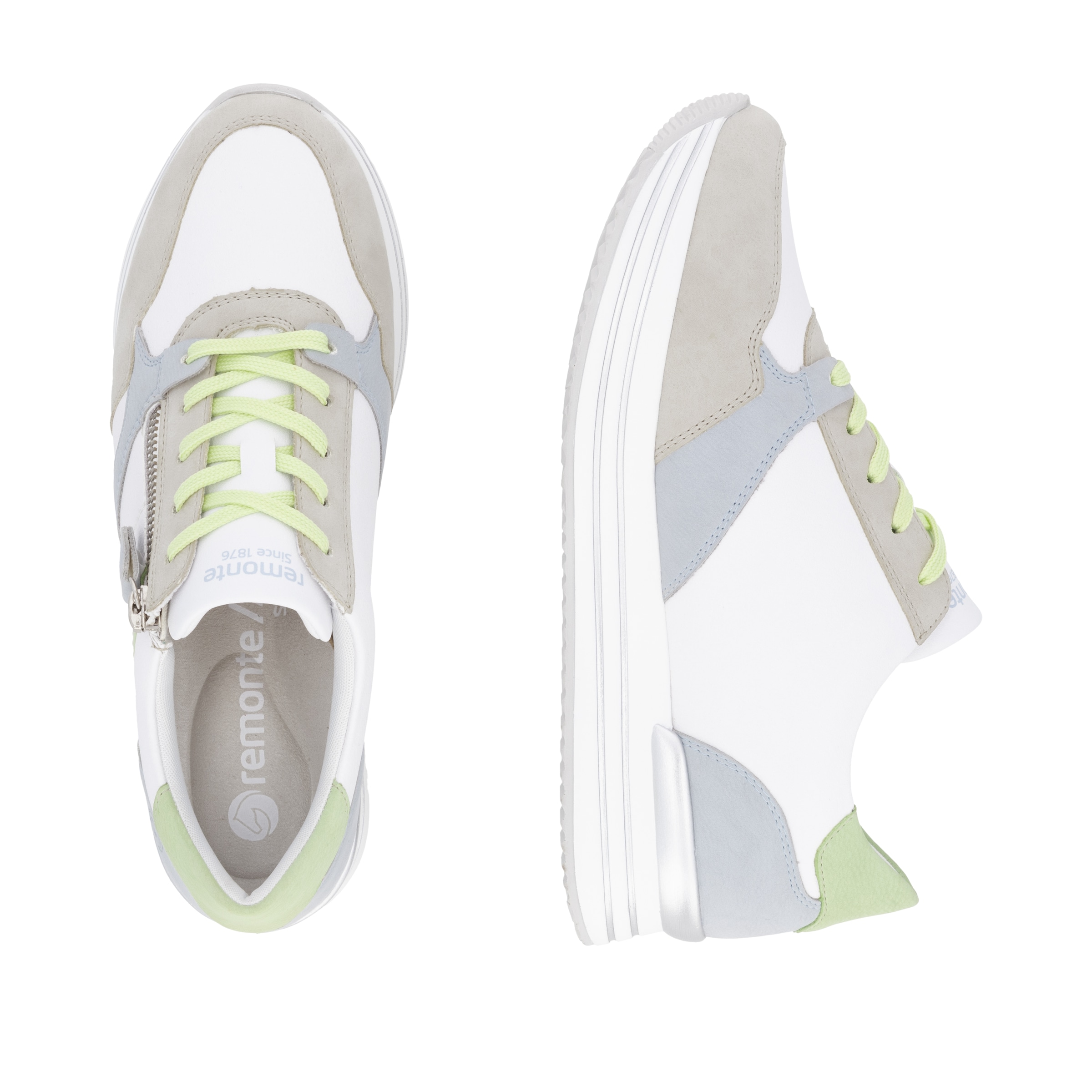 Remonte Plateausneaker, Freizeitschuh, Halbschuh, Schnürschuh mit loser Soft-Einlage
