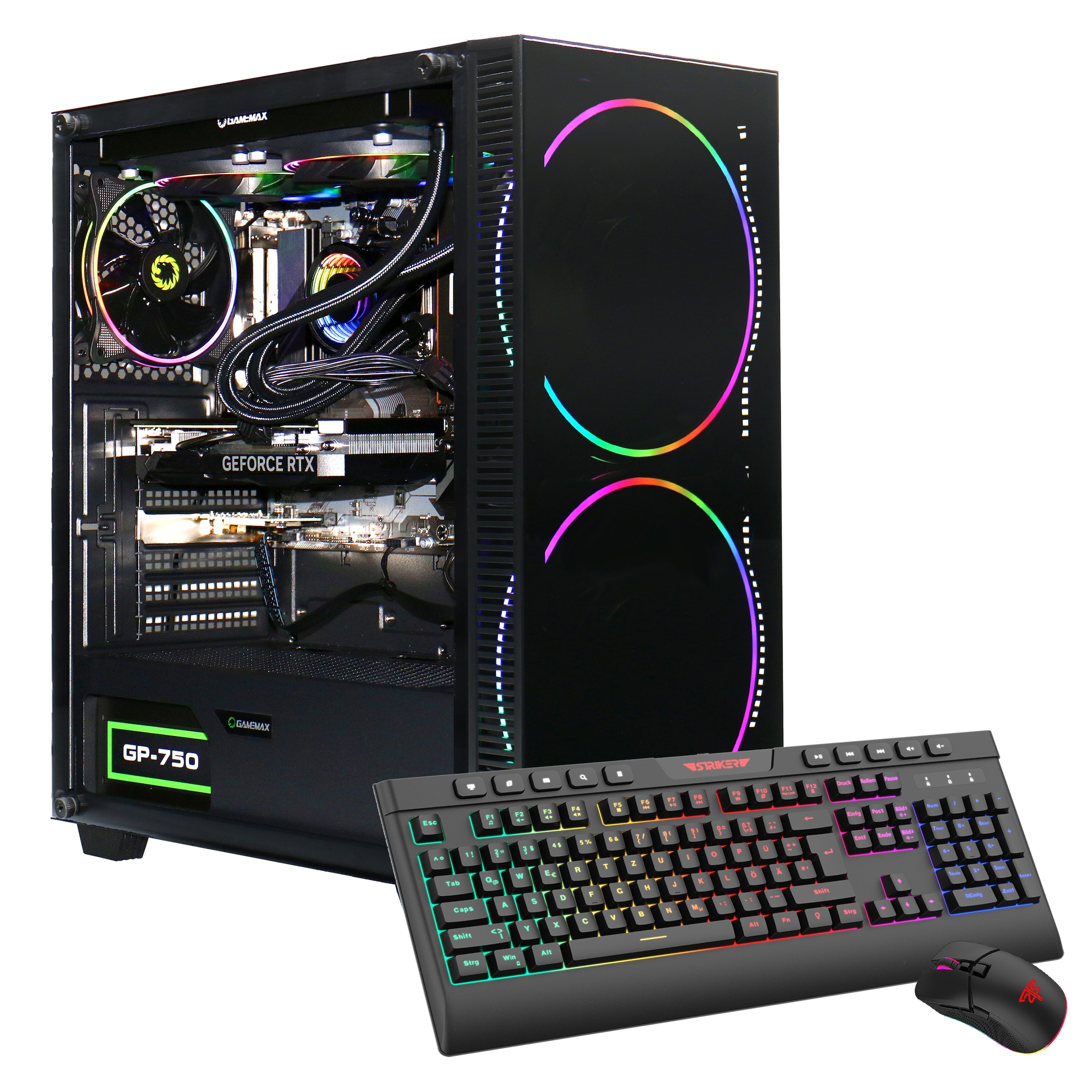 GAMEMAX Gaming-PC »Black Hole 7455«, DDR5 RAM, Windows 11