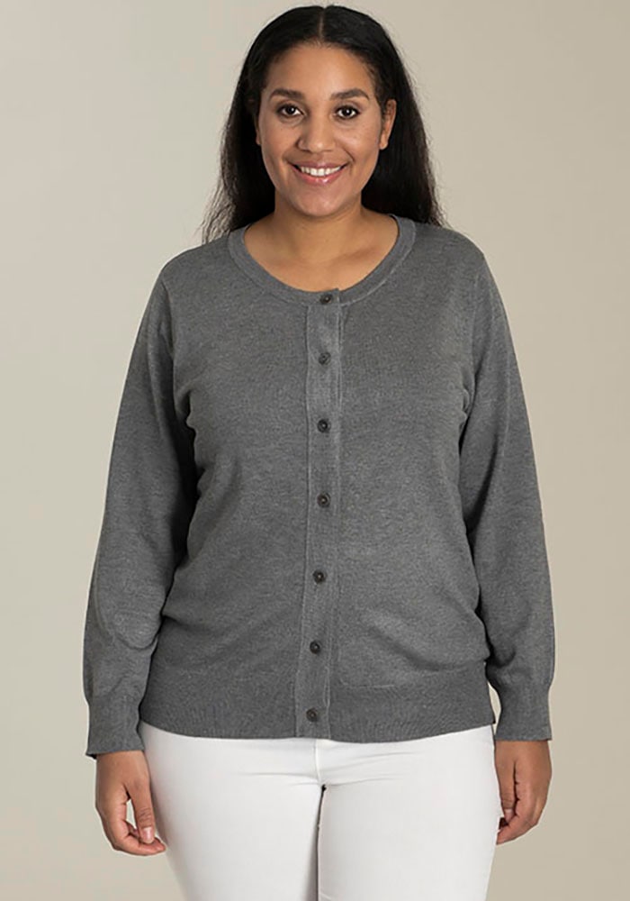 SANDGAARD Strickjacke mit Knopfleiste und in kurzer Form