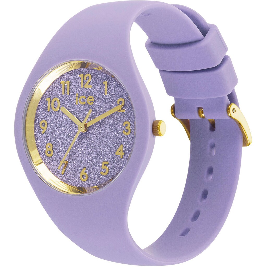 ice-watch Quarzuhr »ICE glitter - Digital lavender - Small - 3H, 021223«