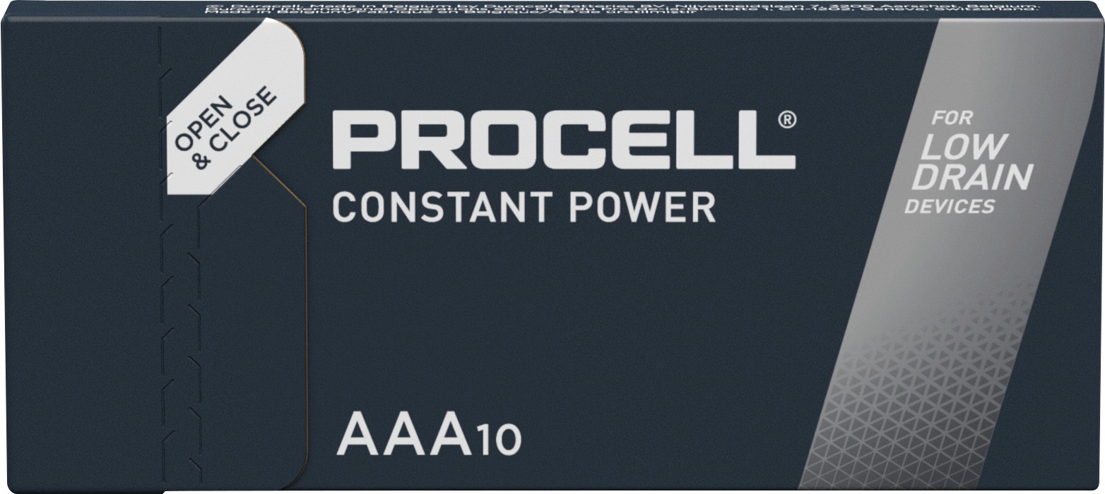 Duracell Batterie »Procell Constant Micro/AAA/LR03«, LR03, 1,5 V, (10 St., Alkaline Batterie, 10 Stück), 1.5V